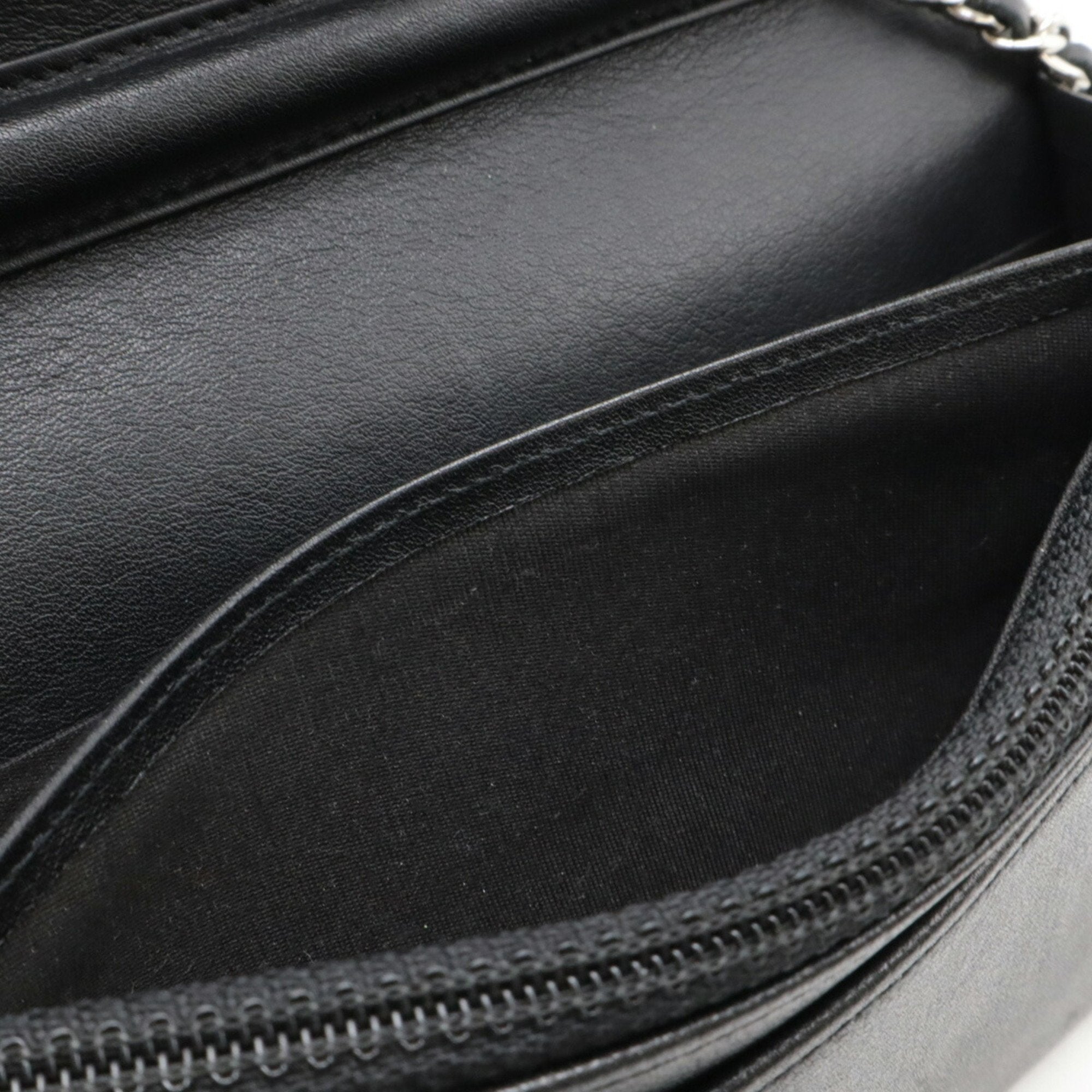Chanel Caviar Skin Black Caviar Leather Pochette Shoulder Bag (Pre-Owned)