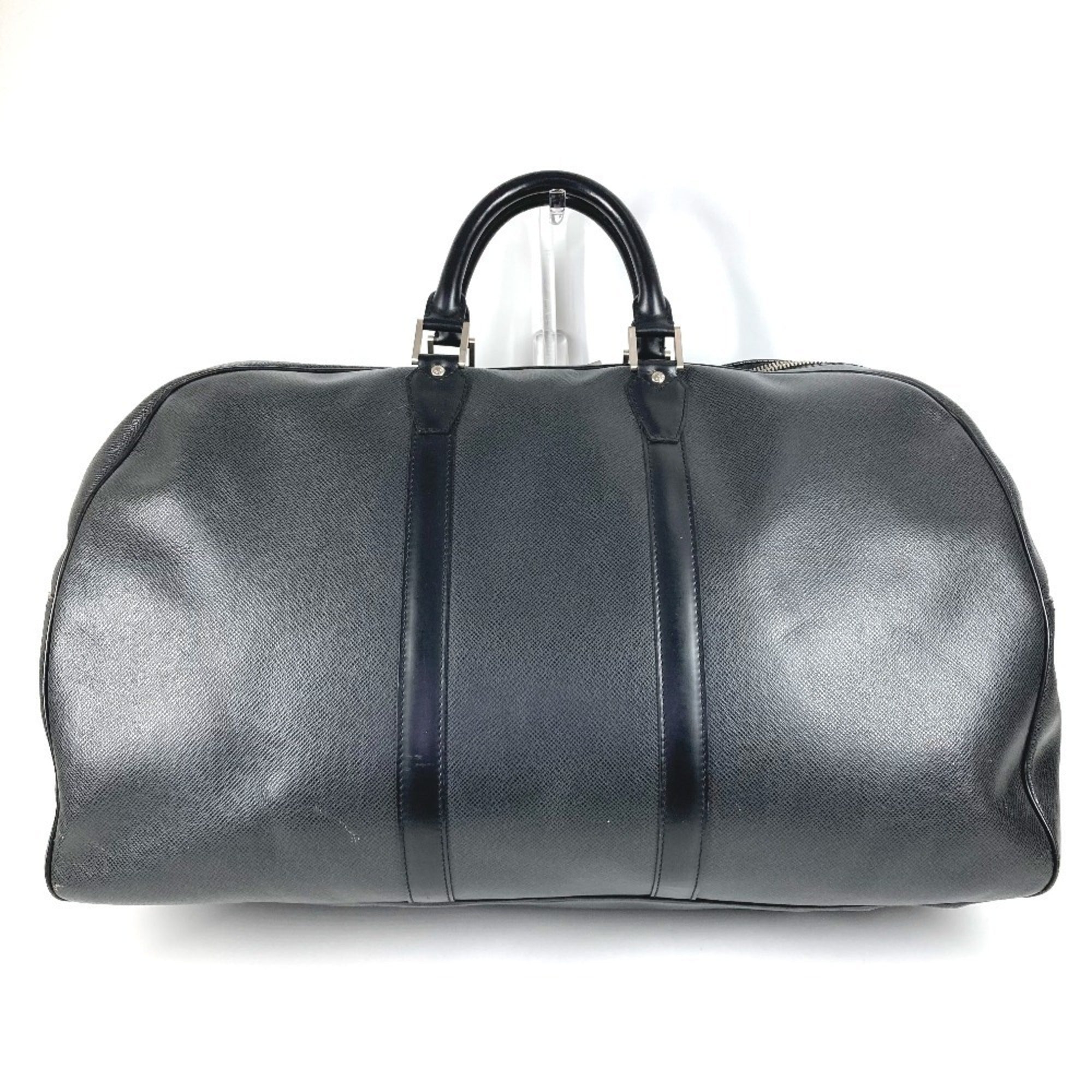 Louis Vuitton Taiga Ardoise Black Taiga Leather Boston Bag (Pre-Owned)