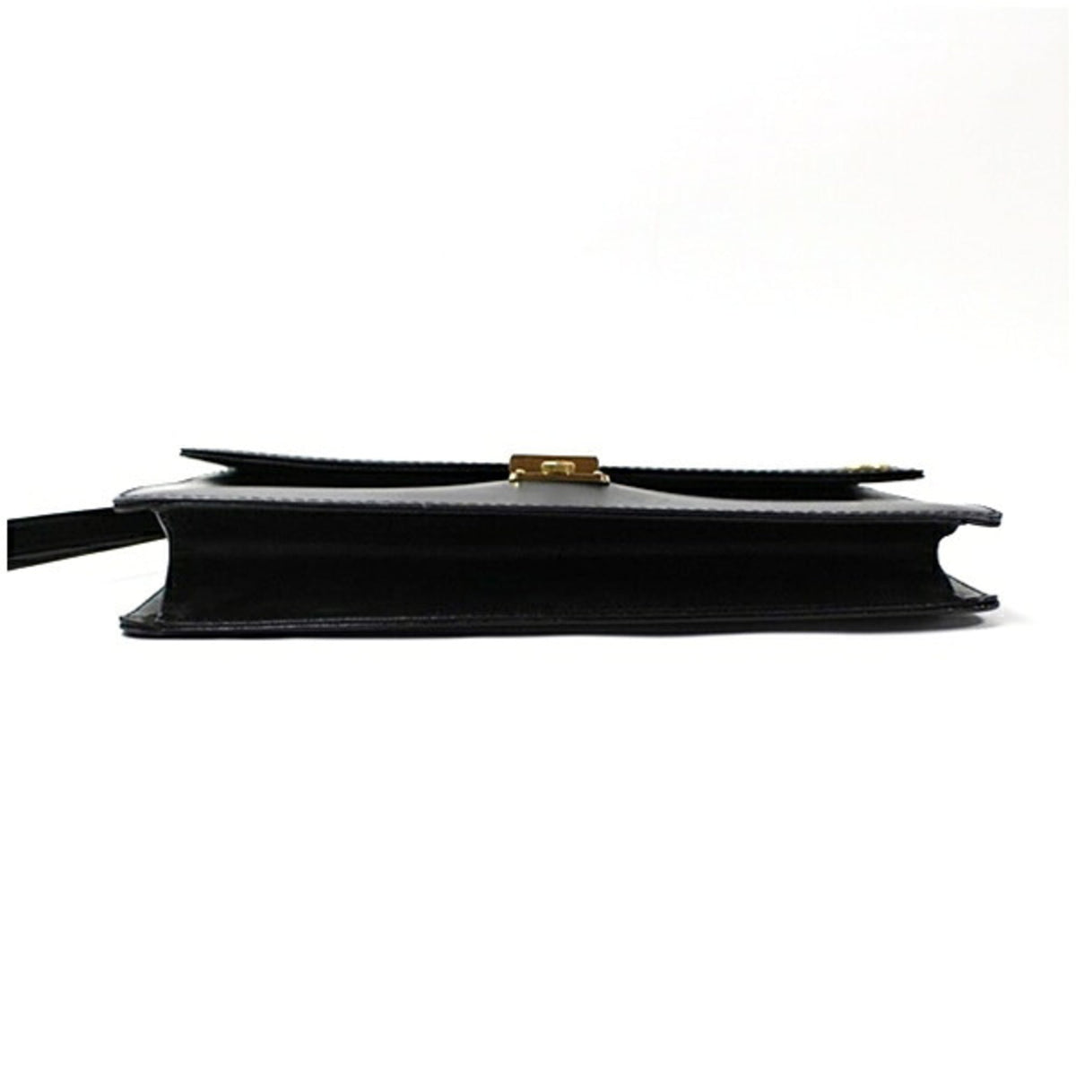 Dunhill Beige Black Leather Clutch Bag (Pre-Owned)