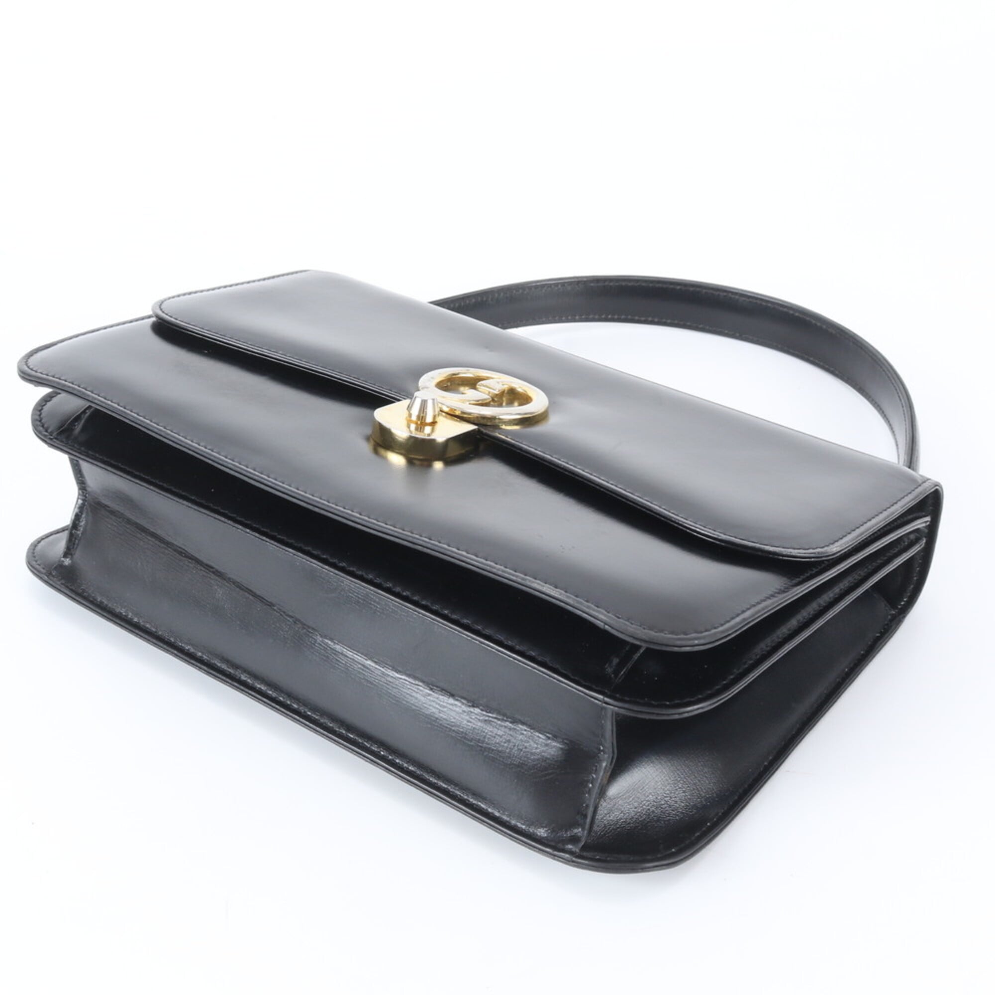 Gucci Black Leather Handbag (Pre-Owned)
