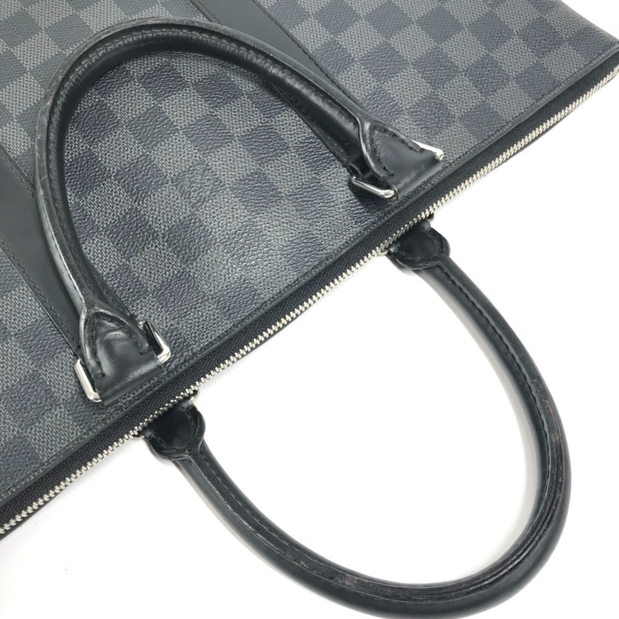 Louis Vuitton Black Damier Graphite Canvas Handbag Tote Bag (Pre-Owned)