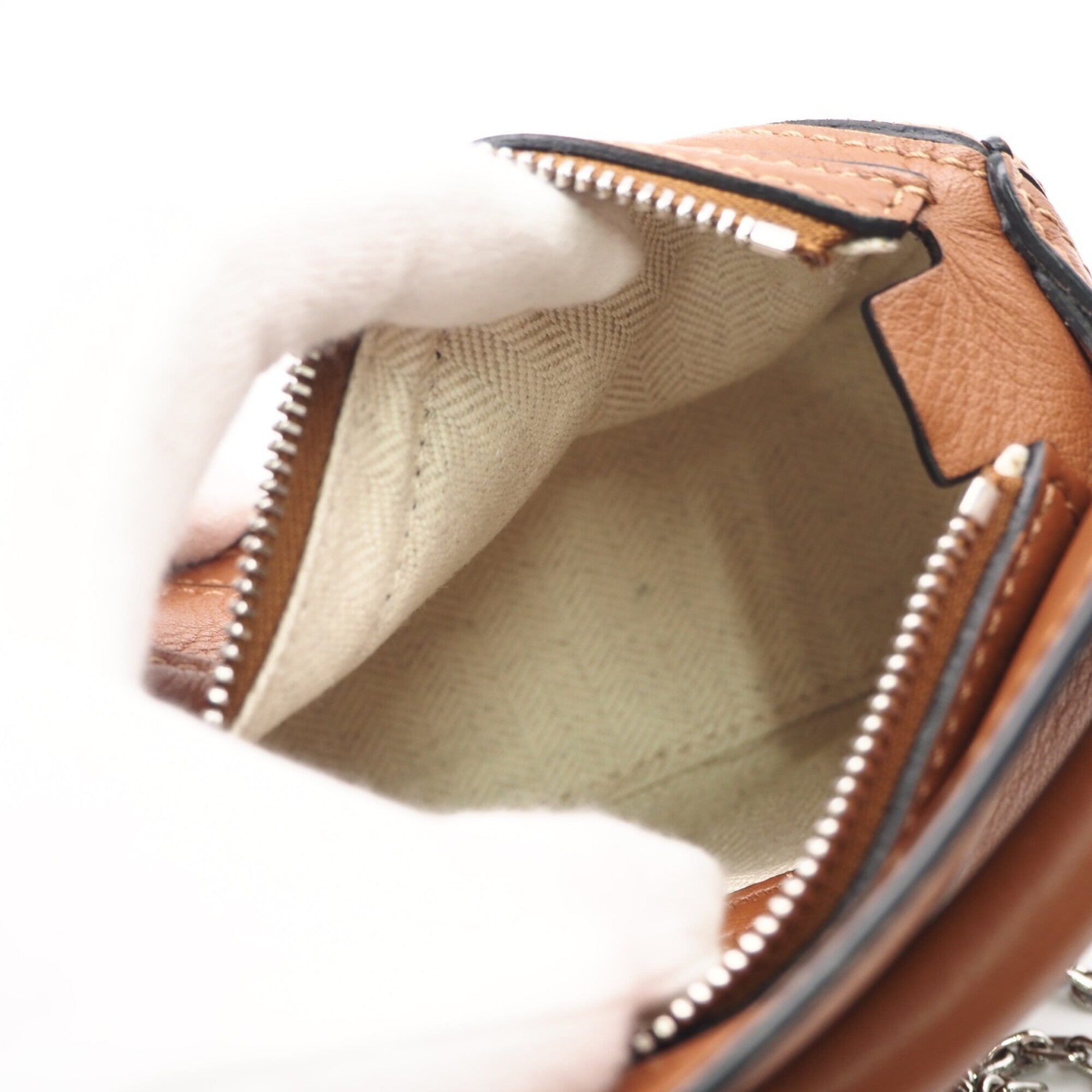 Loewe Puzzle Brown Leather Shoulder Bag (Pre-Owned)