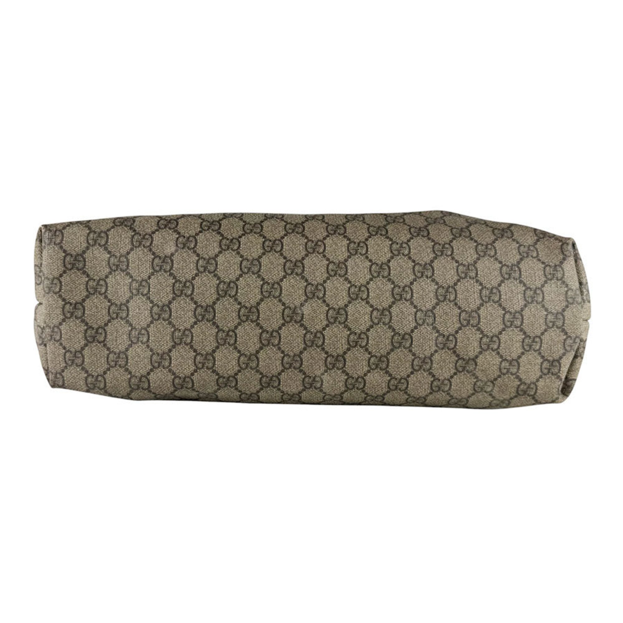 Gucci Brown Gg Supreme Canvas Tote Bag (Pre-Owned)