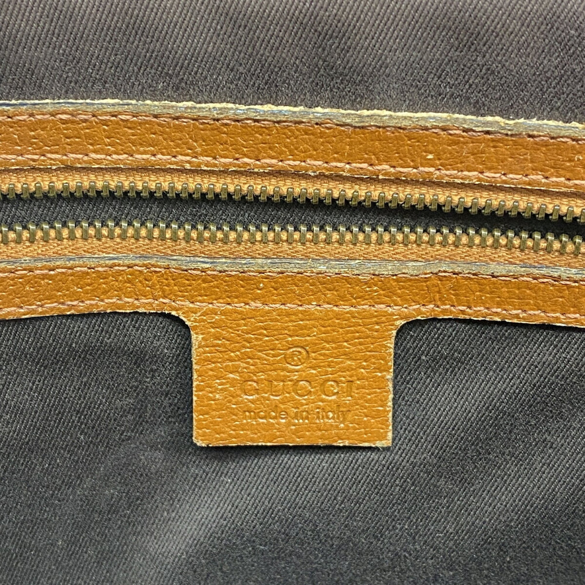 Gucci Brown Canvas Tote Bag (Pre-Owned)