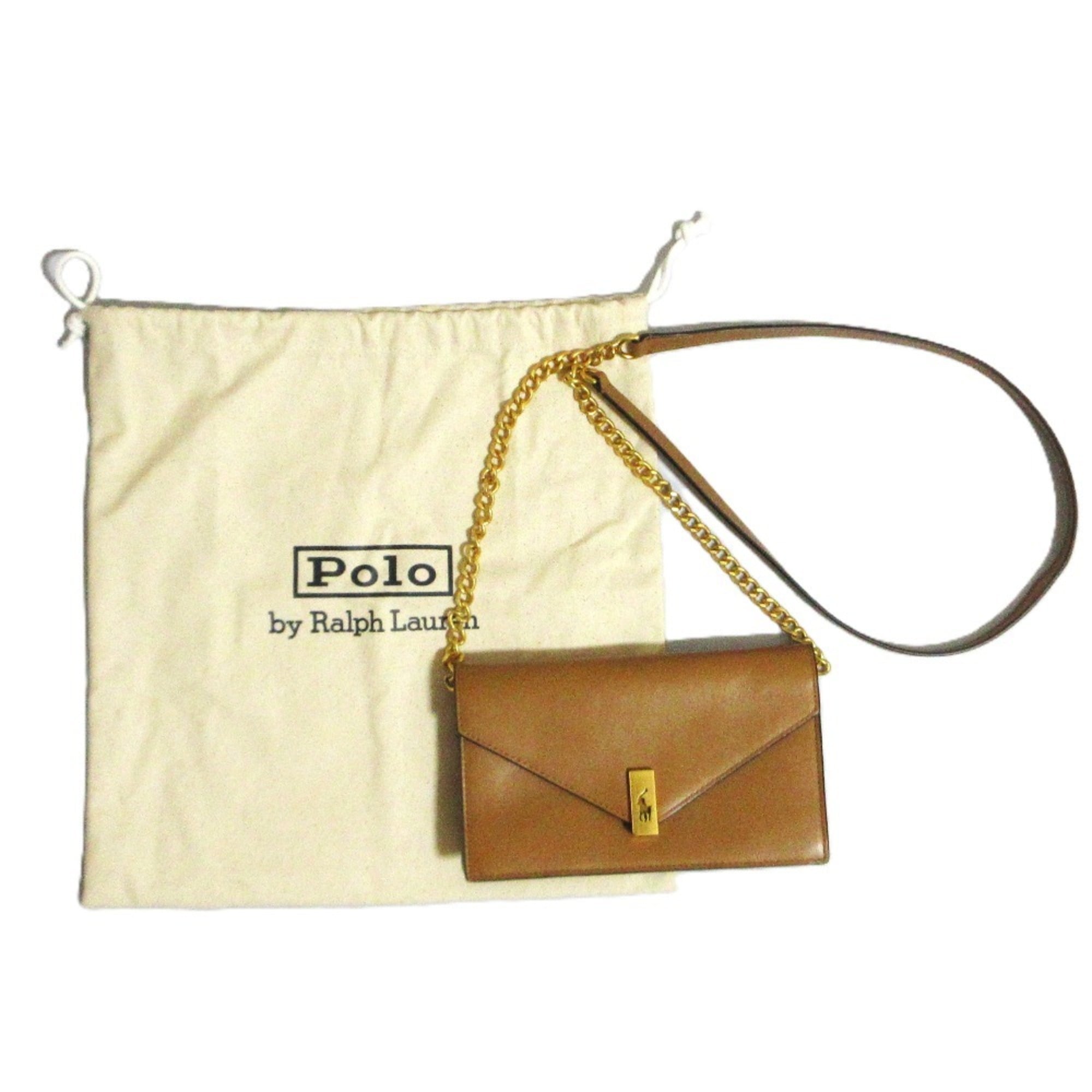 Ralph Lauren Brown Leather Shoulder Bag (Pre-Owned)