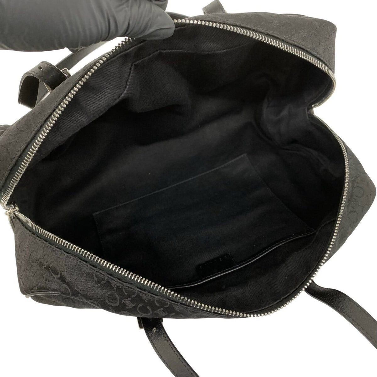 Celine Black Canvas Leather Handbag (Pre-Owned)
