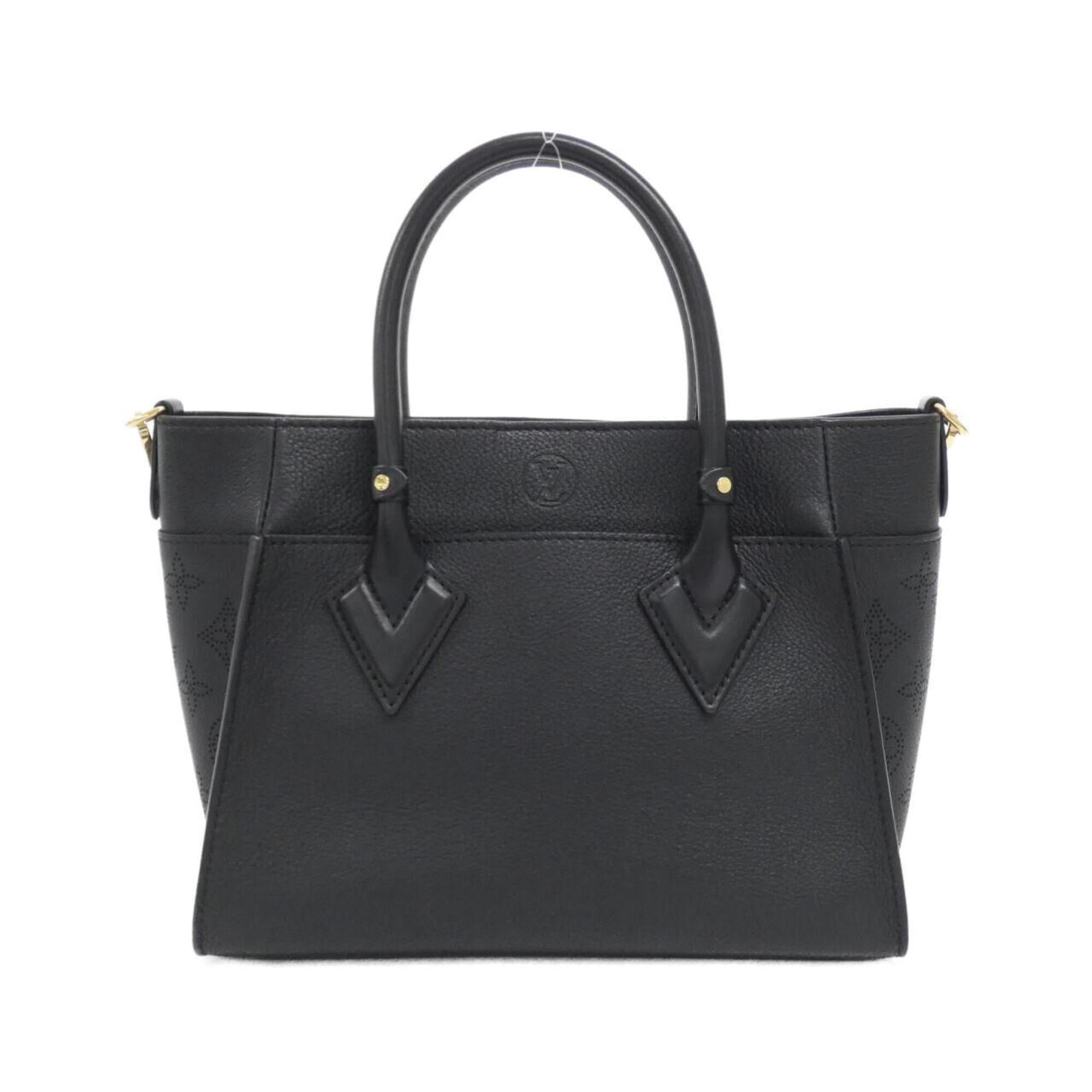Louis Vuitton Black Leather Handbag (Pre-Owned)