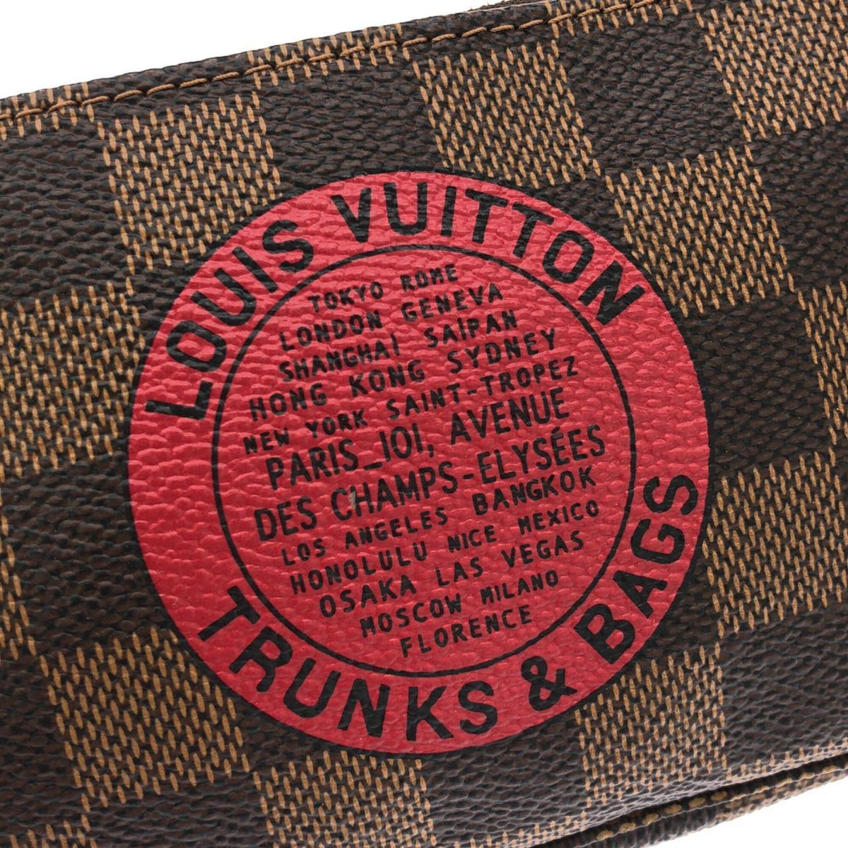 Louis Vuitton Brown Coated Canvas Pochette Pouch (Pre-Owned)