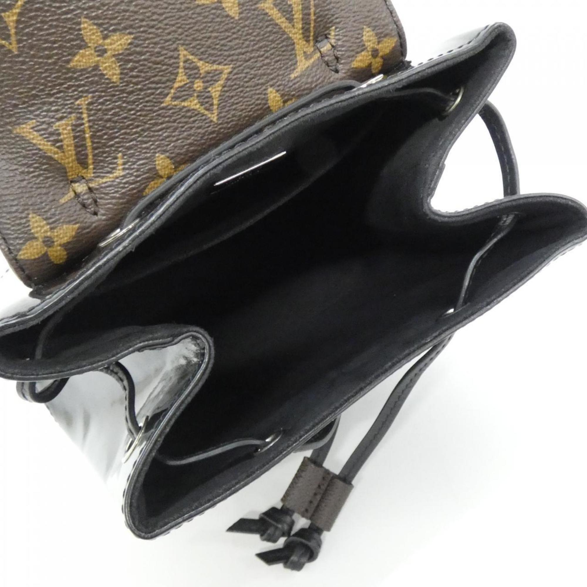 Louis Vuitton Monogram Vernis Black Coated Canvas Leather Backpack (Pre-Owned)