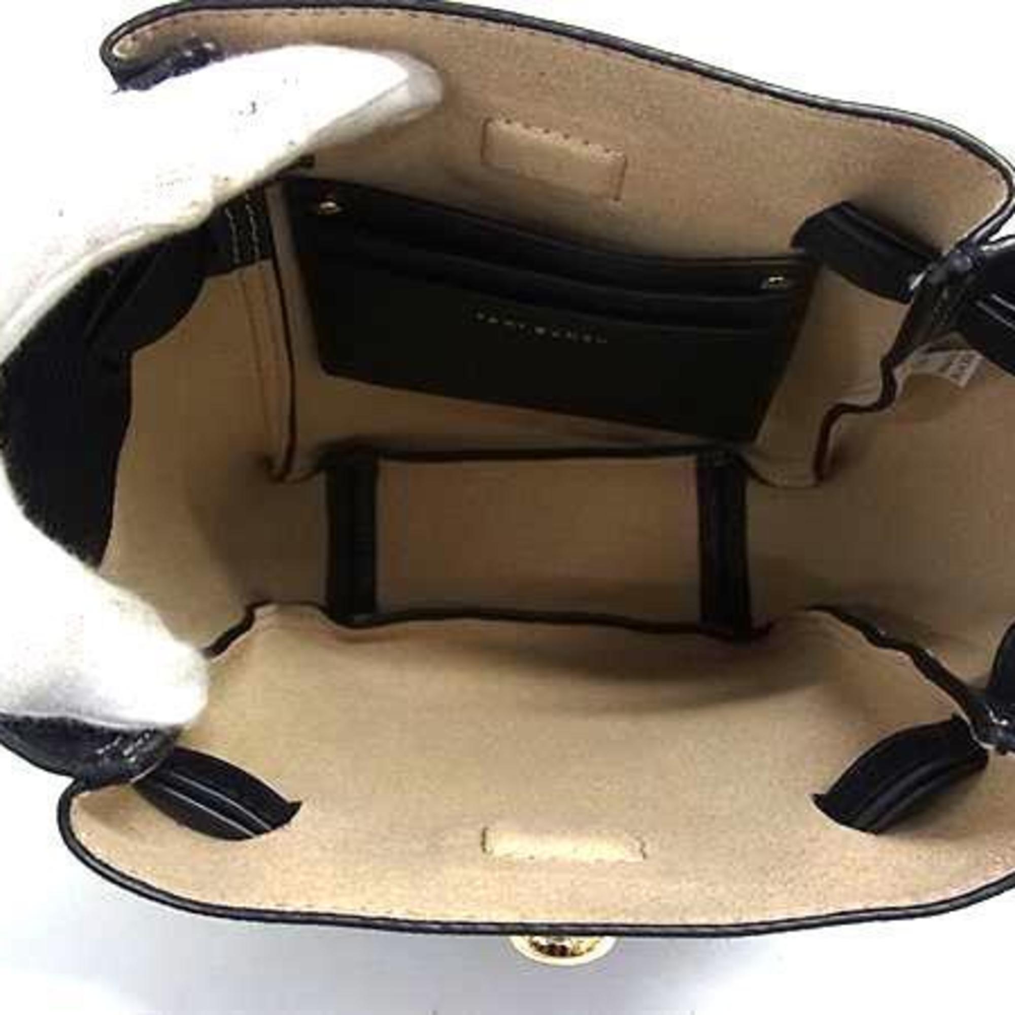 Tory Burch Black Leather Handbag Shoulder Bag Tote Bag (Pre-Owned)