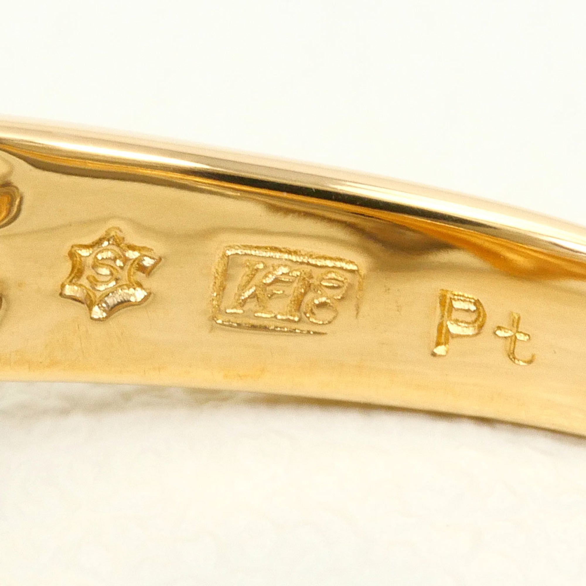 Unbranded Platinum Yellow Gold Yellow Gold (18K) Platinum Band Ring (Pre-Owned)