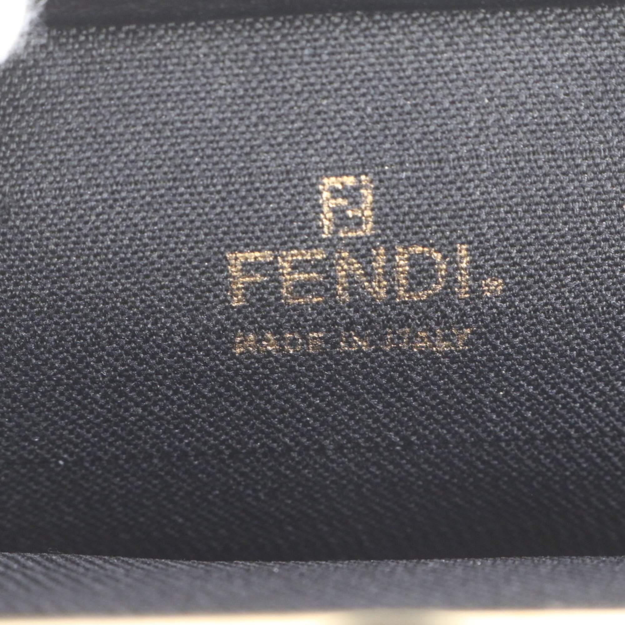 Fendi Brown Leather Coated Canvas Coin Purse/Coin Case (Pre-Owned)