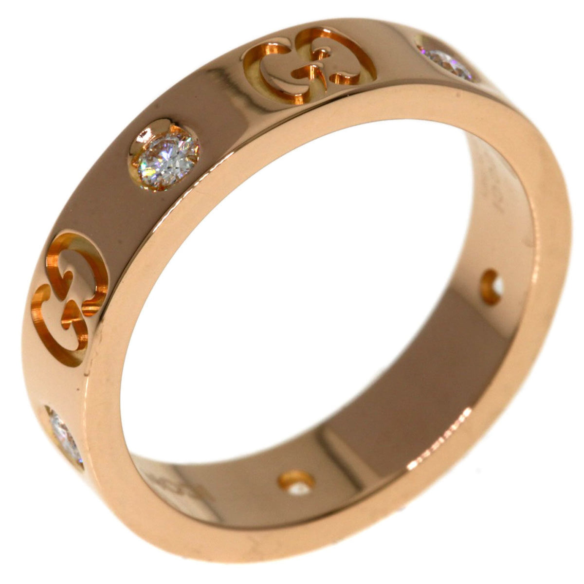 Gucci Icon Pink Gold (18K) Band Ring (Pre-Owned)