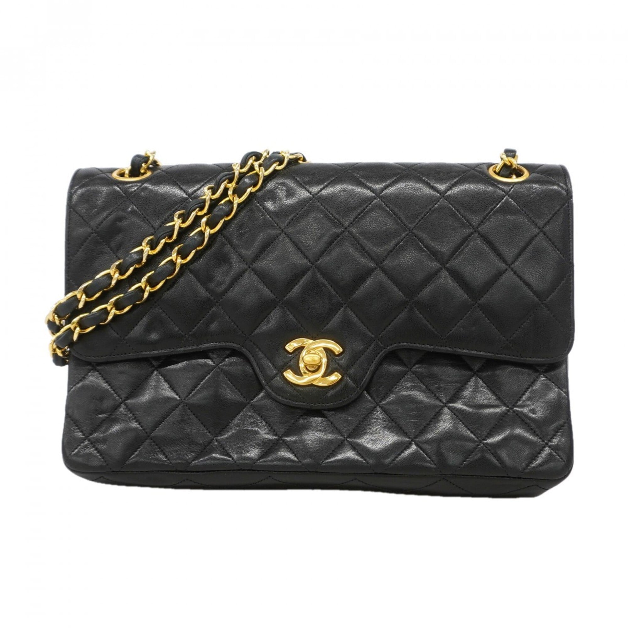 Chanel Black Leather Shoulder Bag (Pre-Owned)