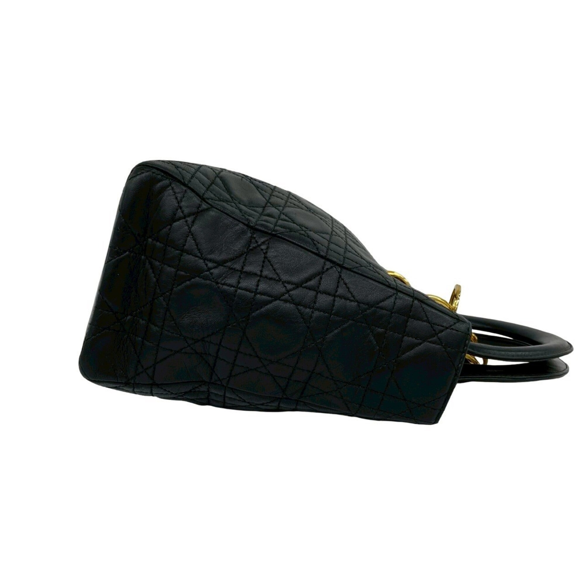 Christian Dior Black Leather Handbag (Pre-Owned)