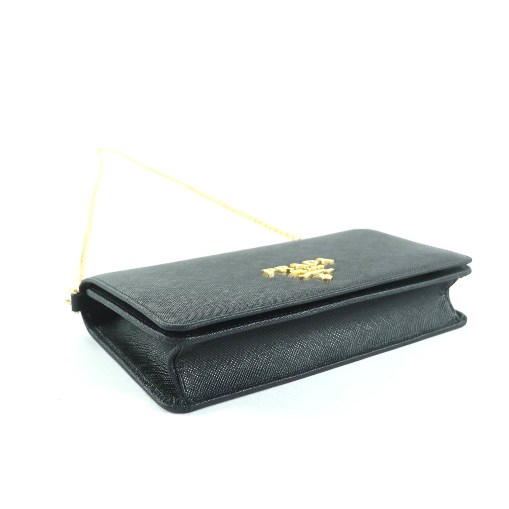 Prada Black Leather Shoulder Bag (Pre-Owned)