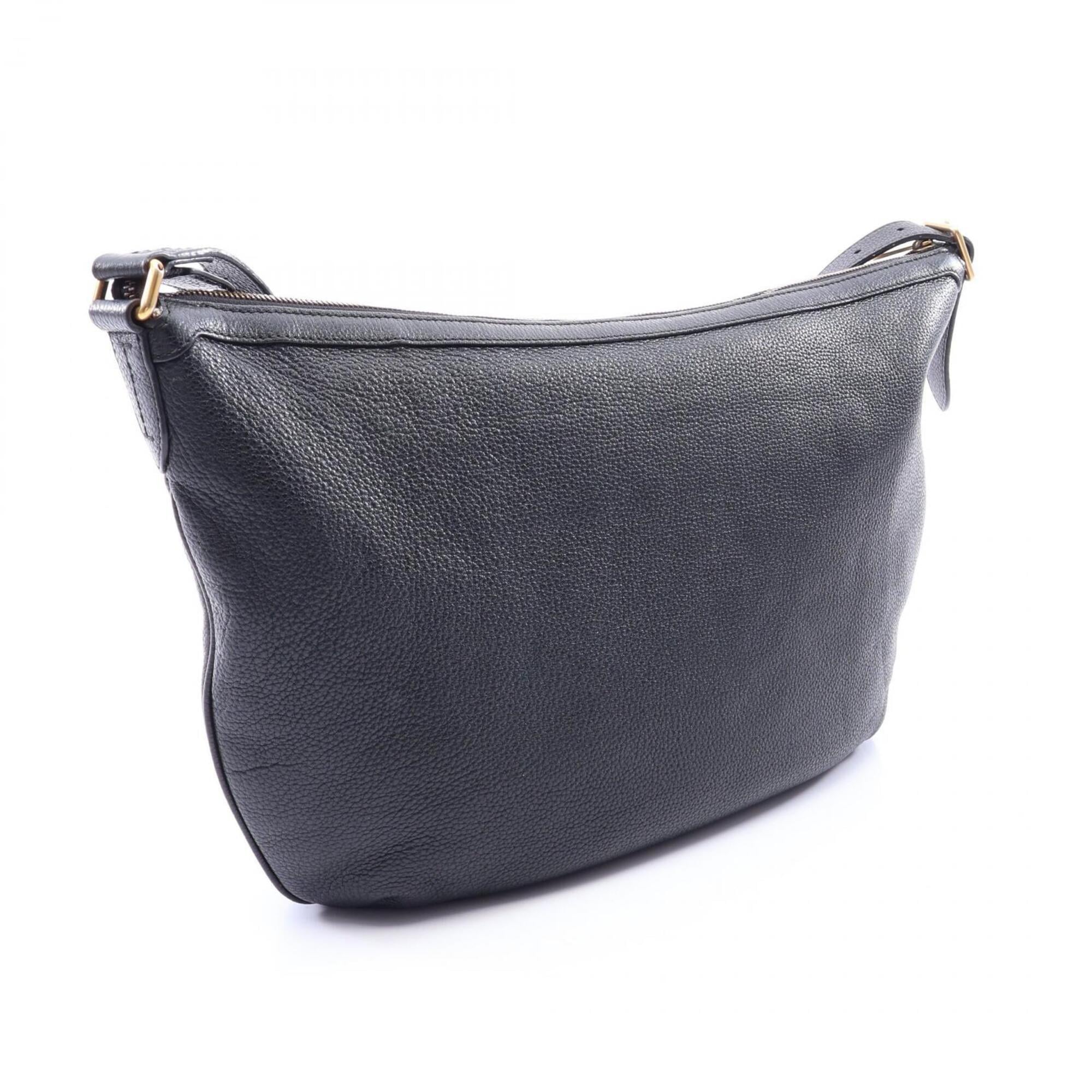 Gucci Black Multi-Color Leather Handbag Shoulder Bag (Pre-Owned)