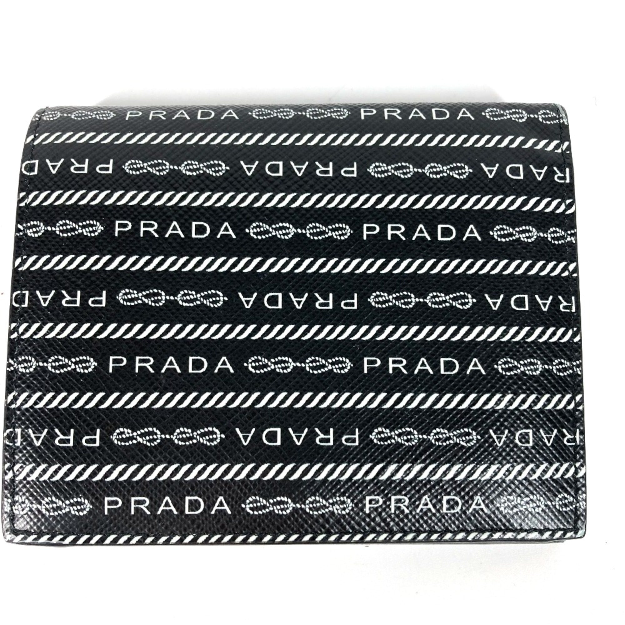 Prada Black Leather Wallet (Bi-Fold) (Pre-Owned)