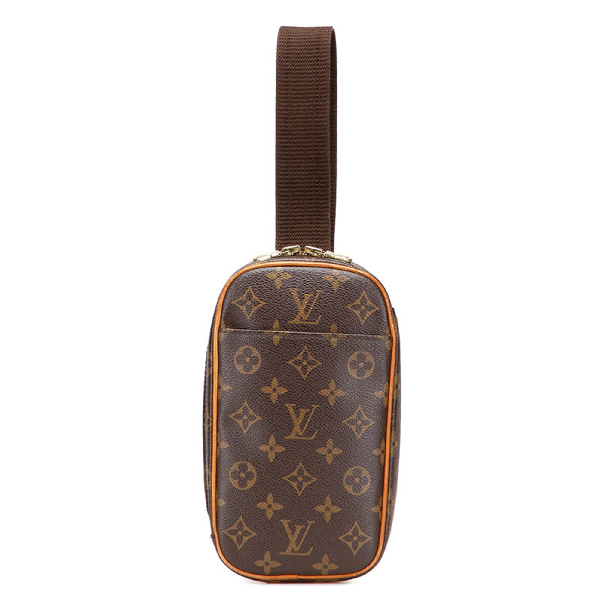 Louis Vuitton Brown Pvc Leather Sling Bag (Pre-Owned)