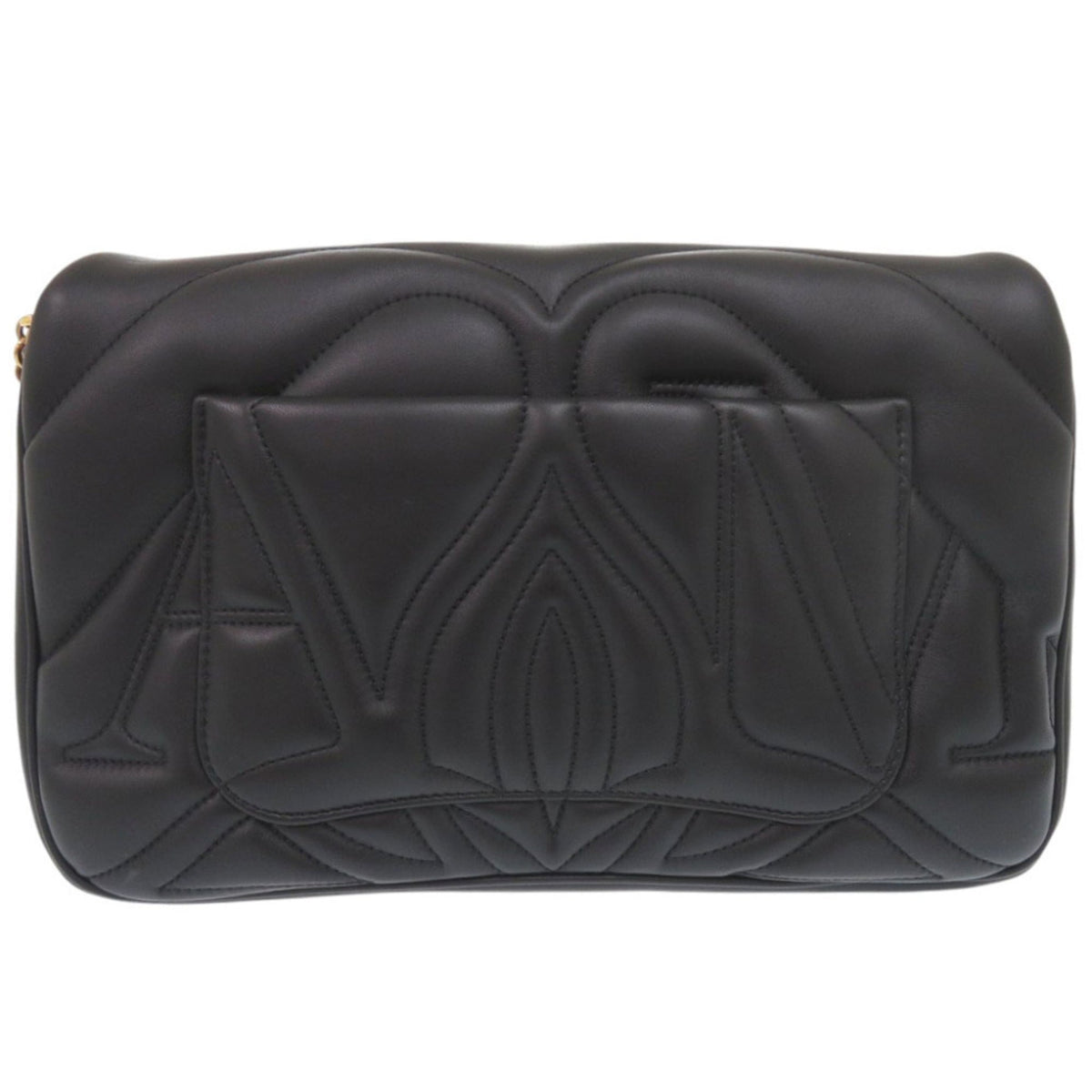 Alexander Mcqueen Black Leather Shoulder Bag (Pre-Owned)