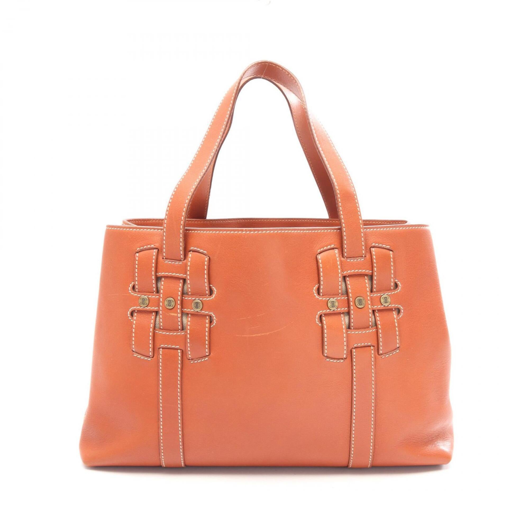 Celine Brown Leather Handbag Tote Bag (Pre-Owned)