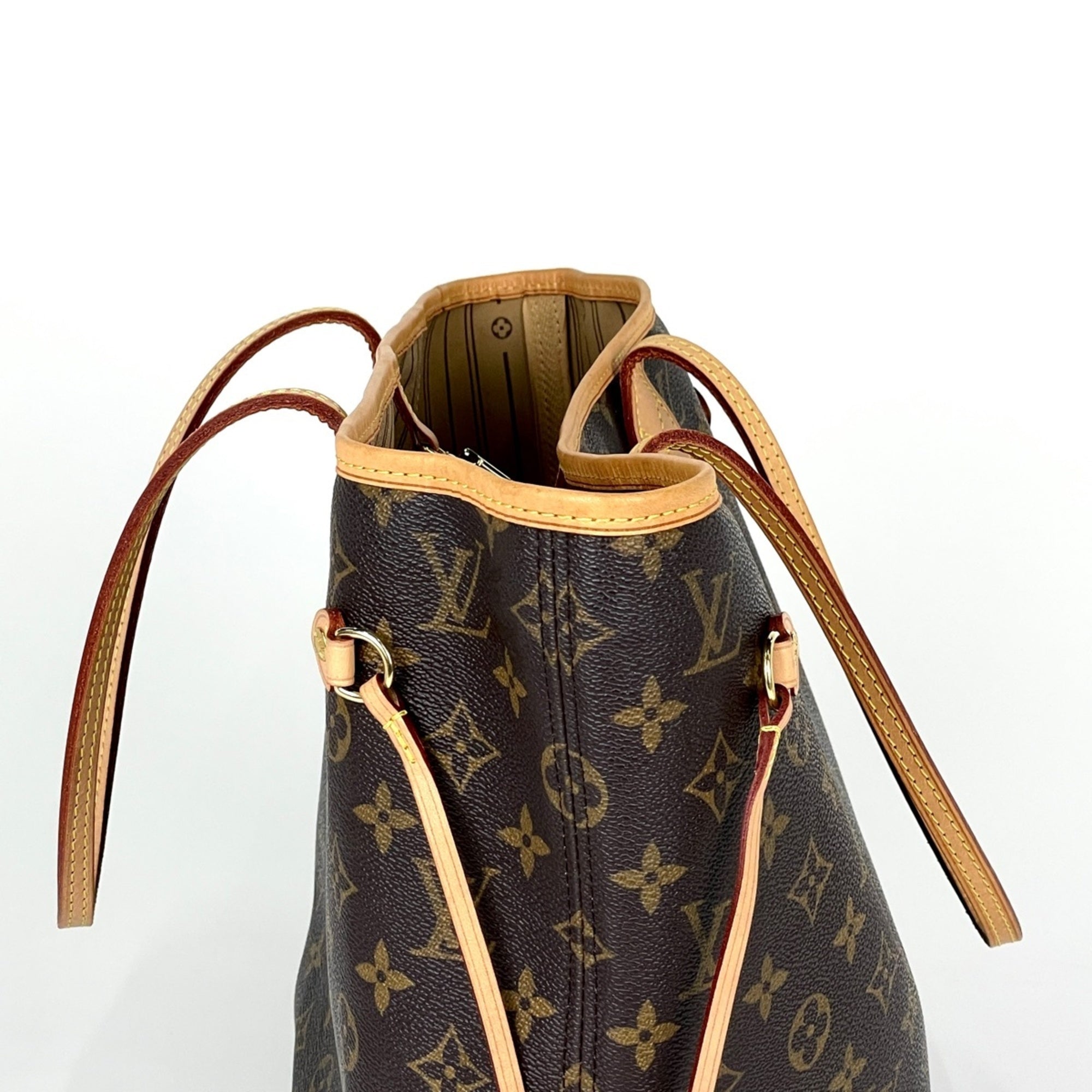 Louis Vuitton Beige Brown Monogram Monogram Handbag Tote Bag (Pre-Owned)