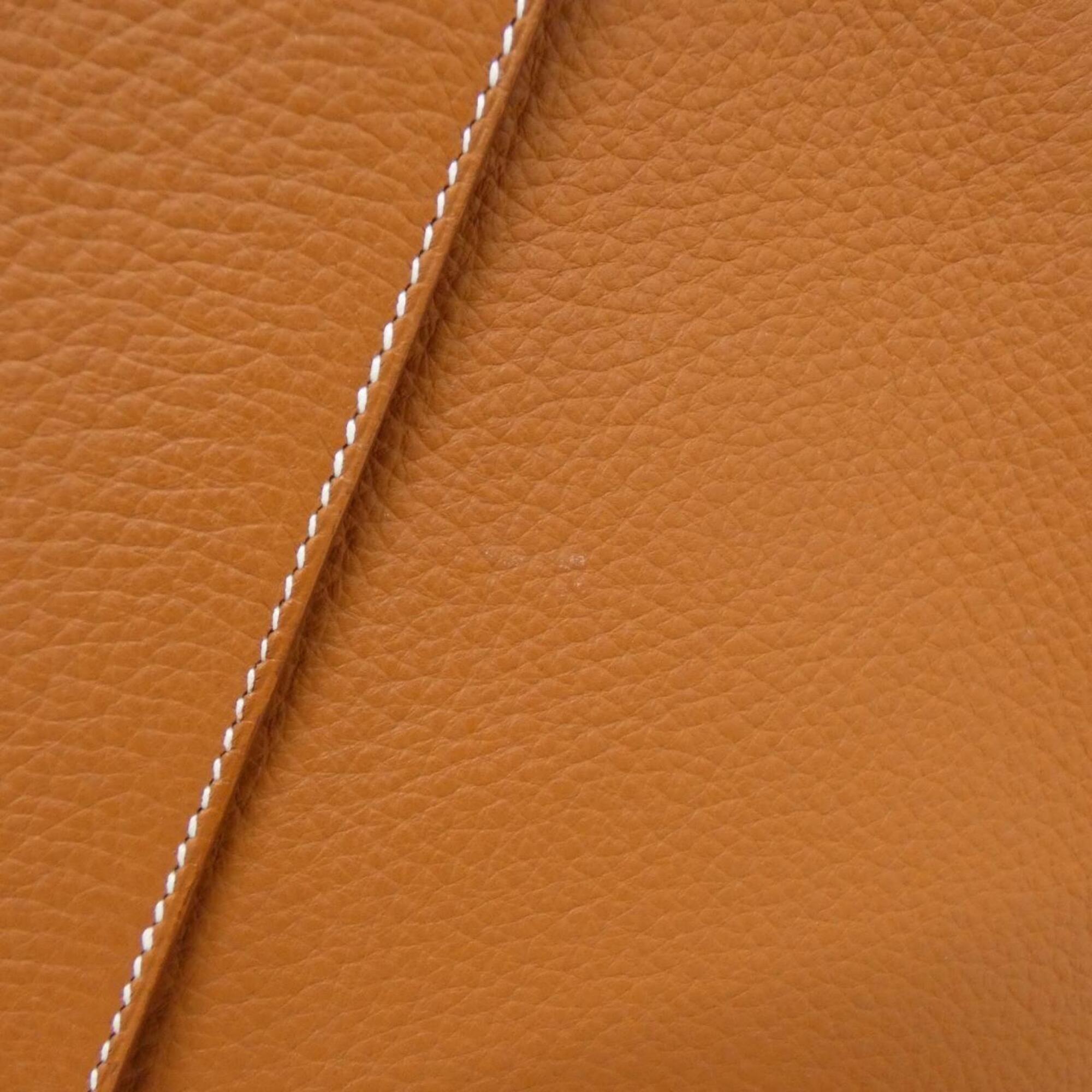 Hermes Brown Etrusque Taurillon Clemence Leather Shoulder Bag (Pre-Owned)