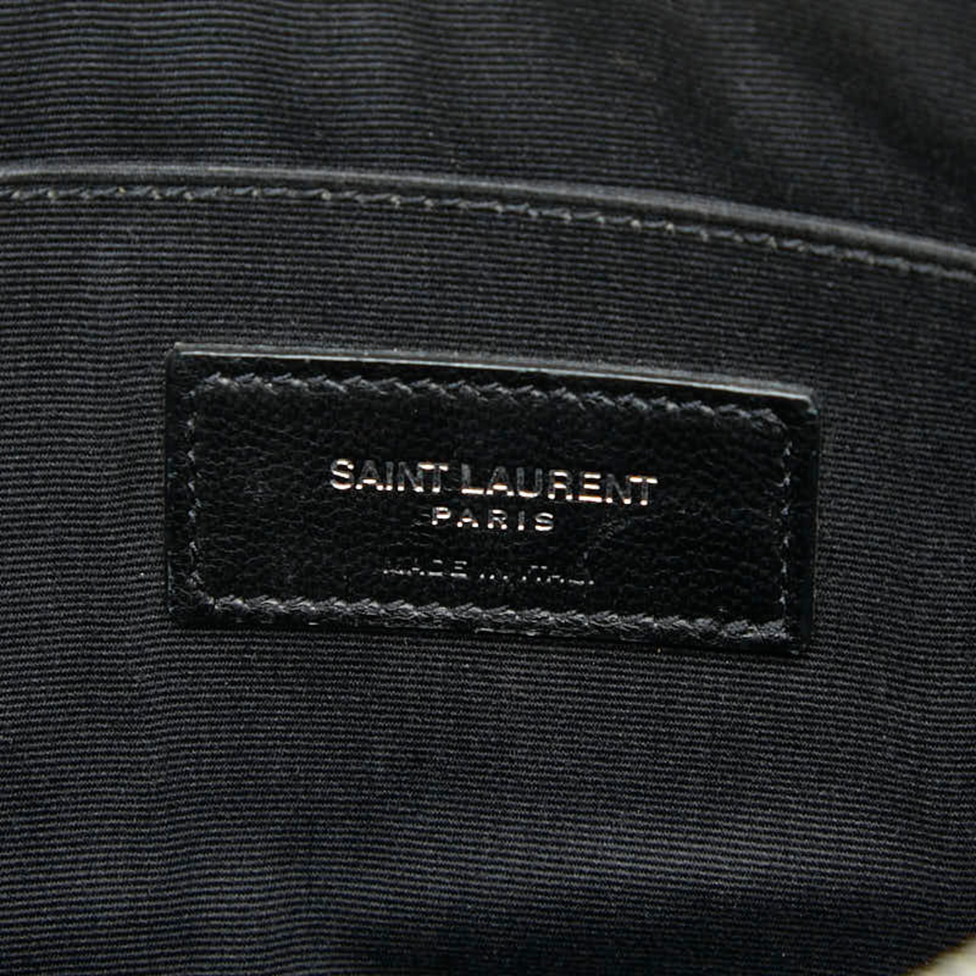 Saint Laurent Black Multi-Color Leather Clutch Bag (Pre-Owned)