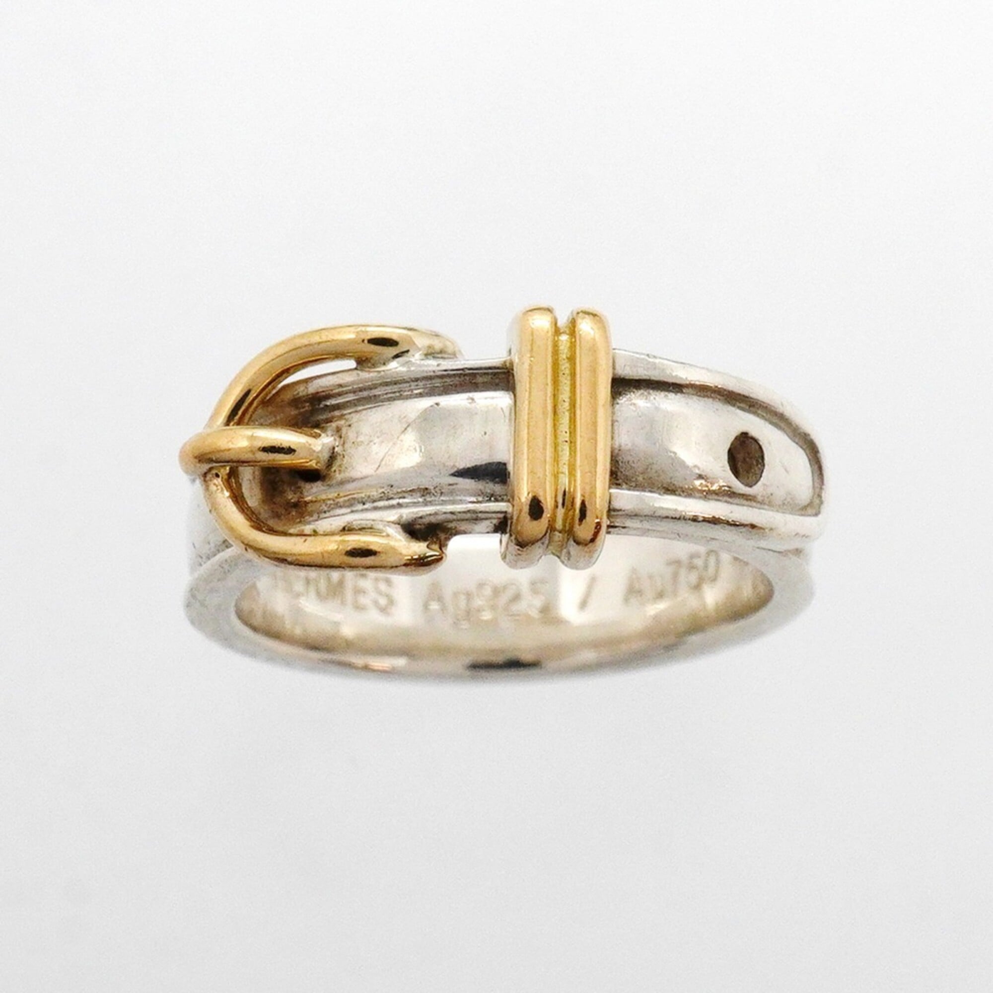 Hermes Yellow Gold (18K) Silver 925 Band Ring (Pre-Owned)