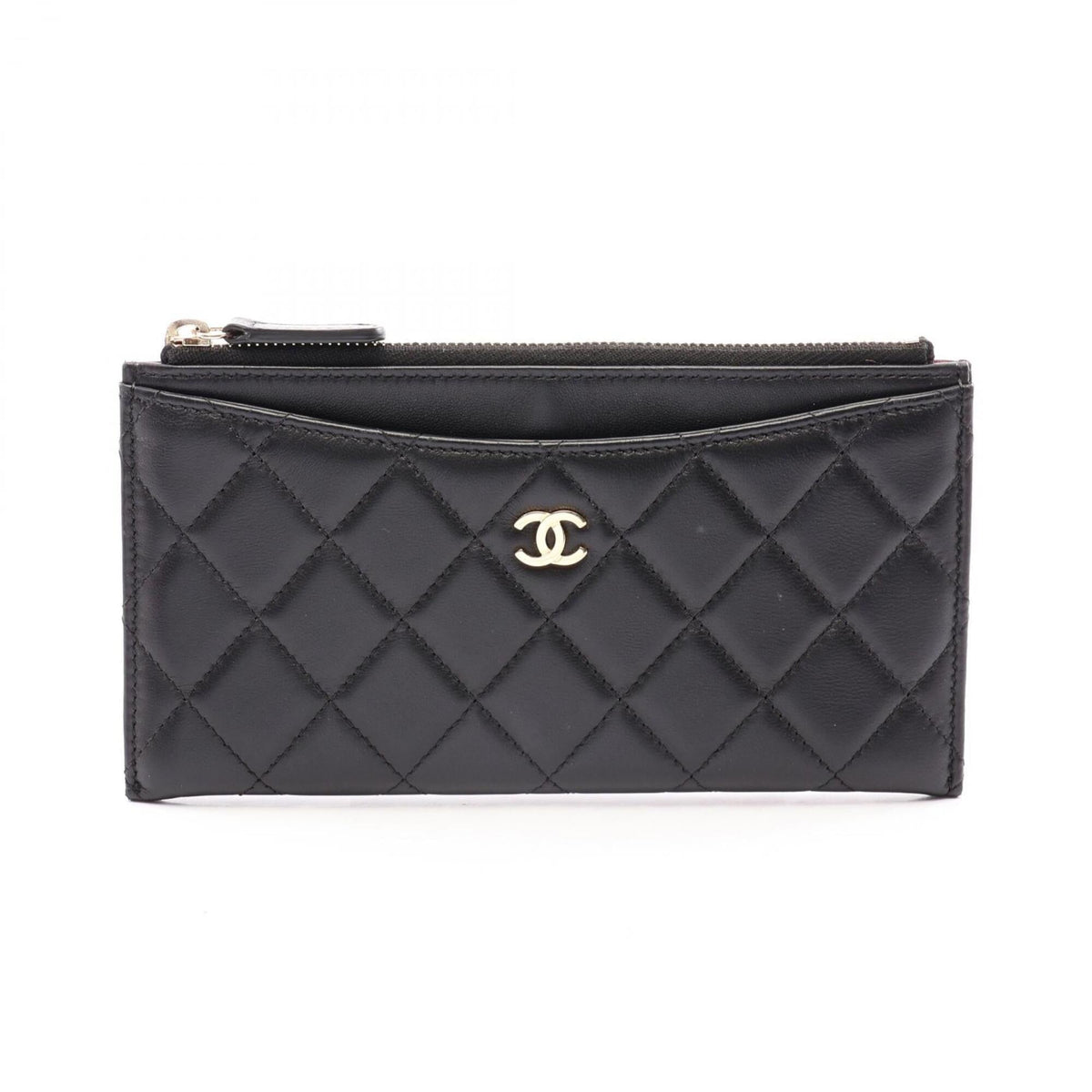 Chanel Black Leather Handbag Pouch (Pre-Owned)