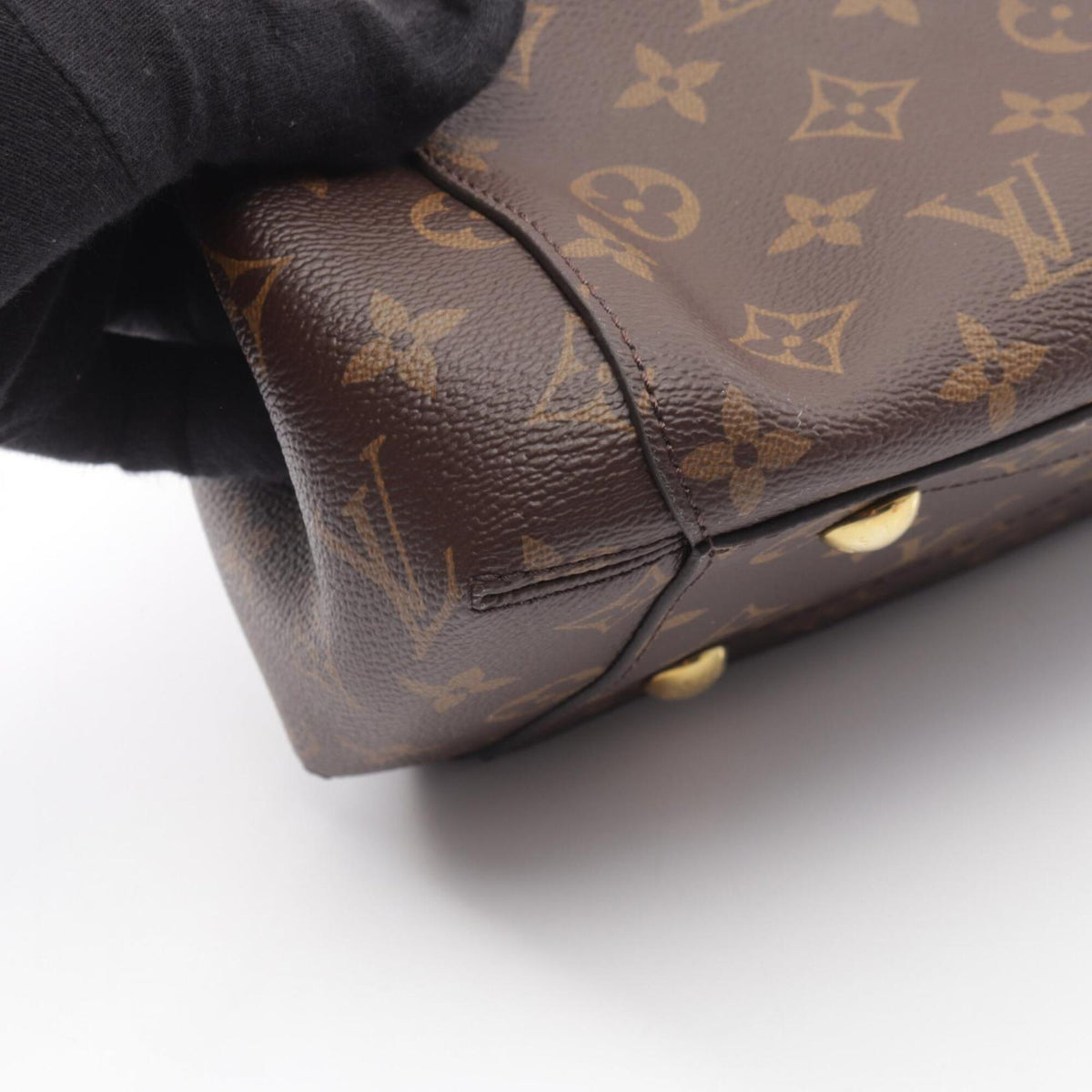 Louis Vuitton Brown Pvc Coated Canvas Leather Handbag (Pre-Owned)