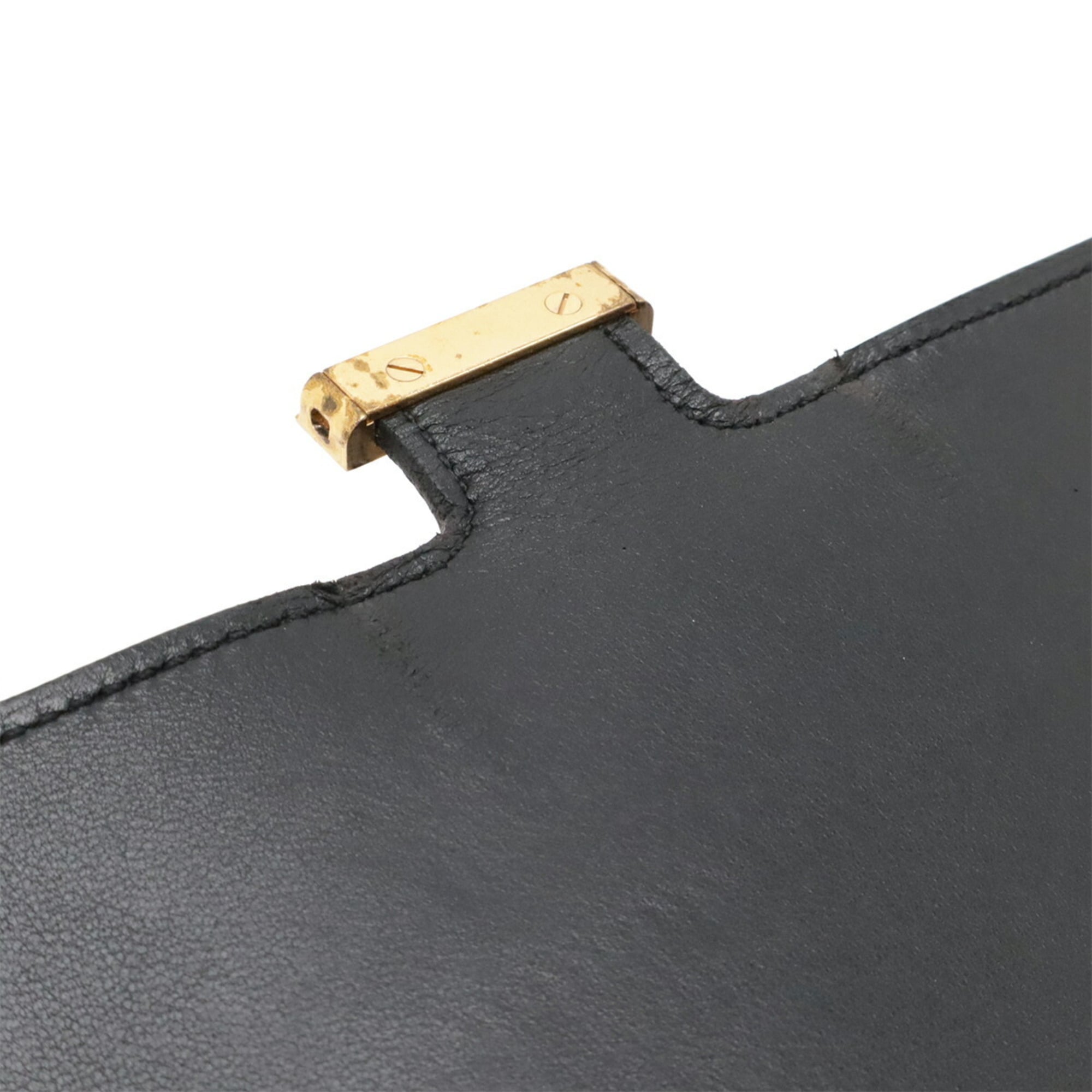 Hermes Constance Black Epsom Leather Long Wallet (Bi-Fold) (Pre-Owned)