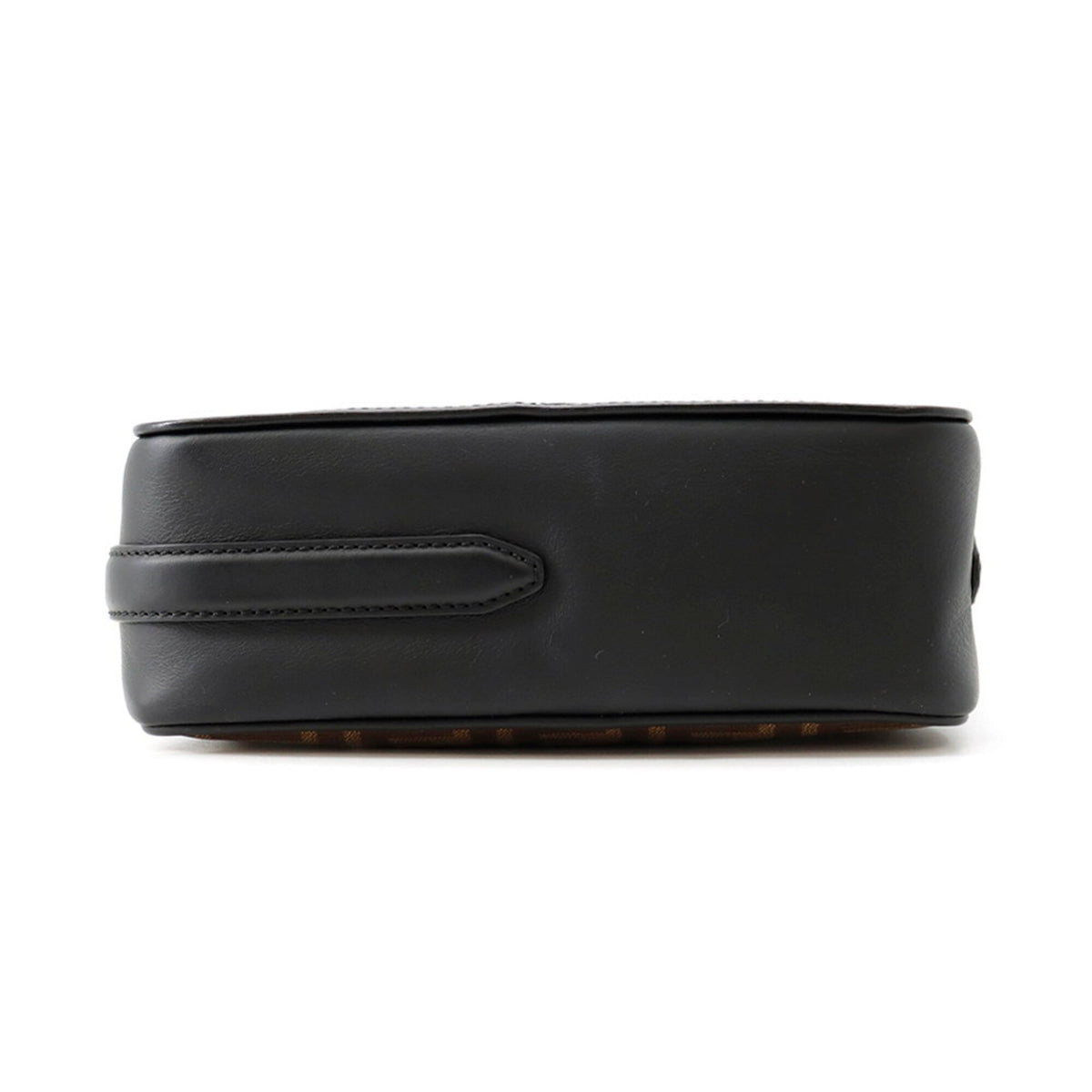 Fendi Zucca Black Brown Pvc Leather Shoulder Bag (Pre-Owned)