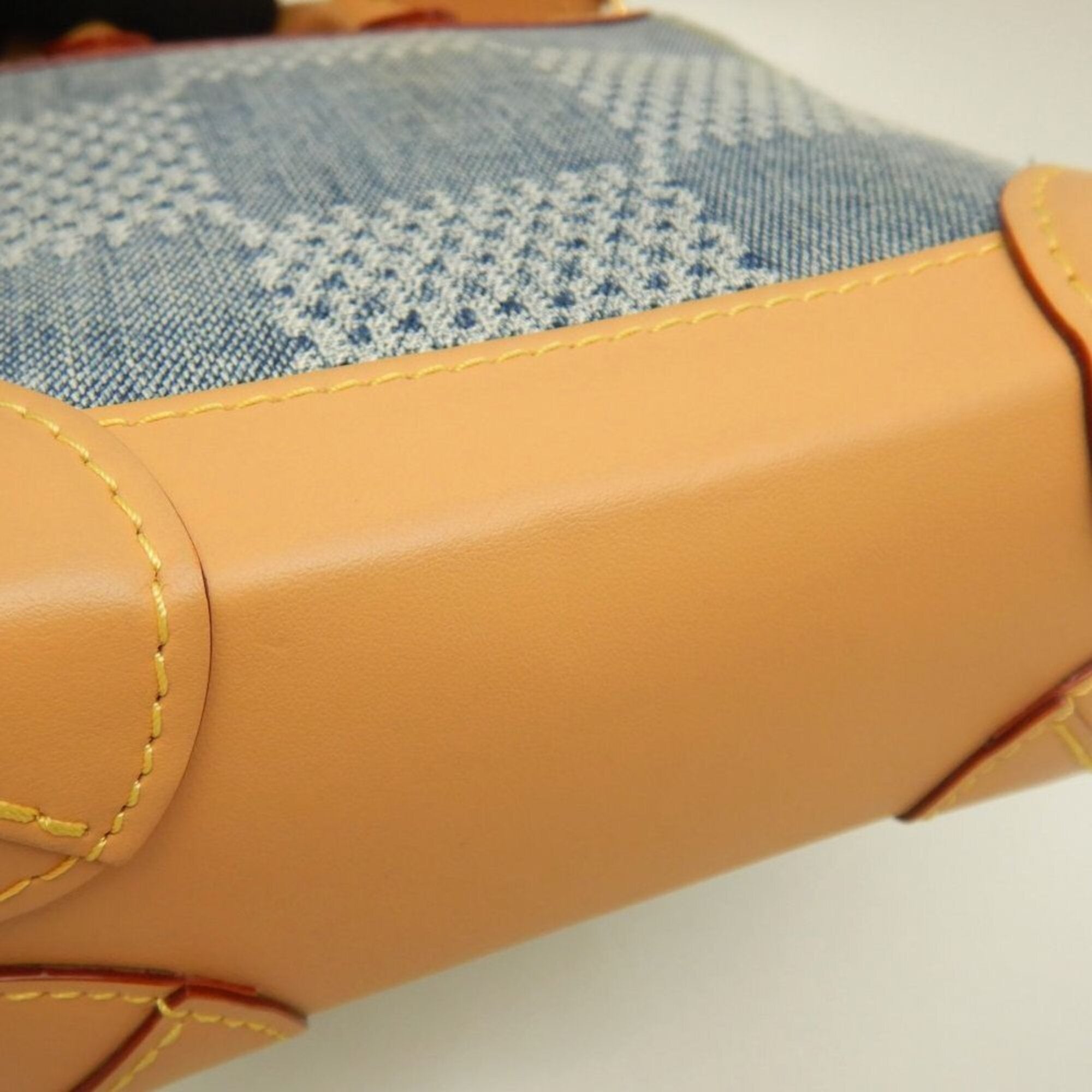 Louis Vuitton Blue Cotton Canvas Cuir Ombre Leather Shoulder Bag (Pre-Owned)