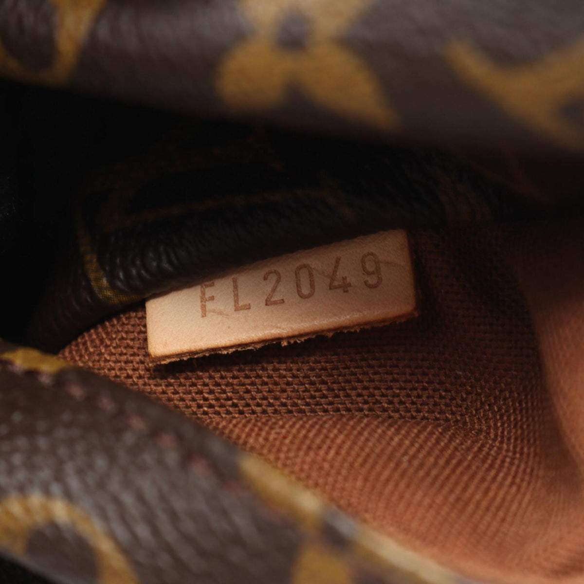 Louis Vuitton Monogram Brown Coated Canvas Leather Tote Bag (Pre-Owned)