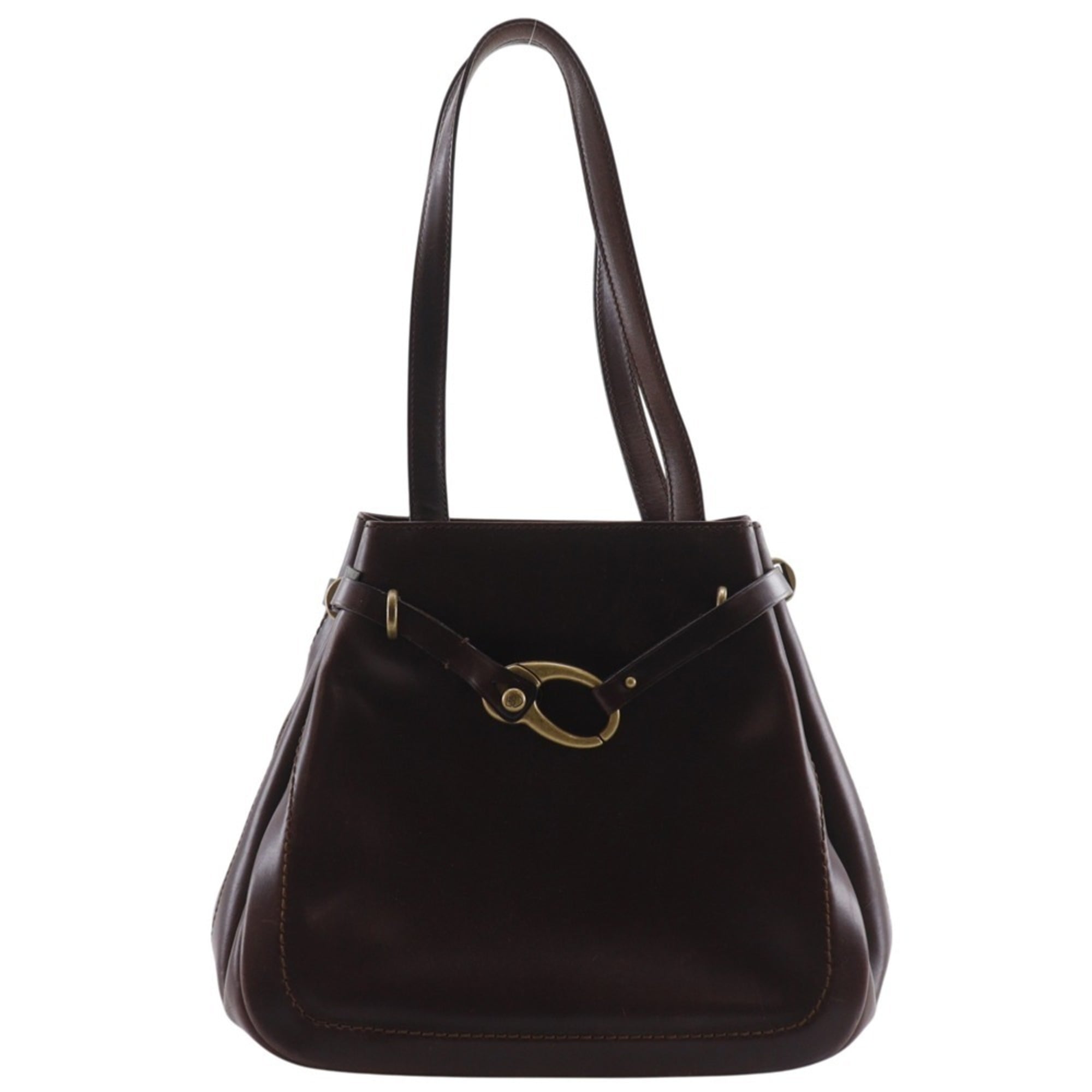 Bally Brown Leather Tote Bag (Pre-Owned)