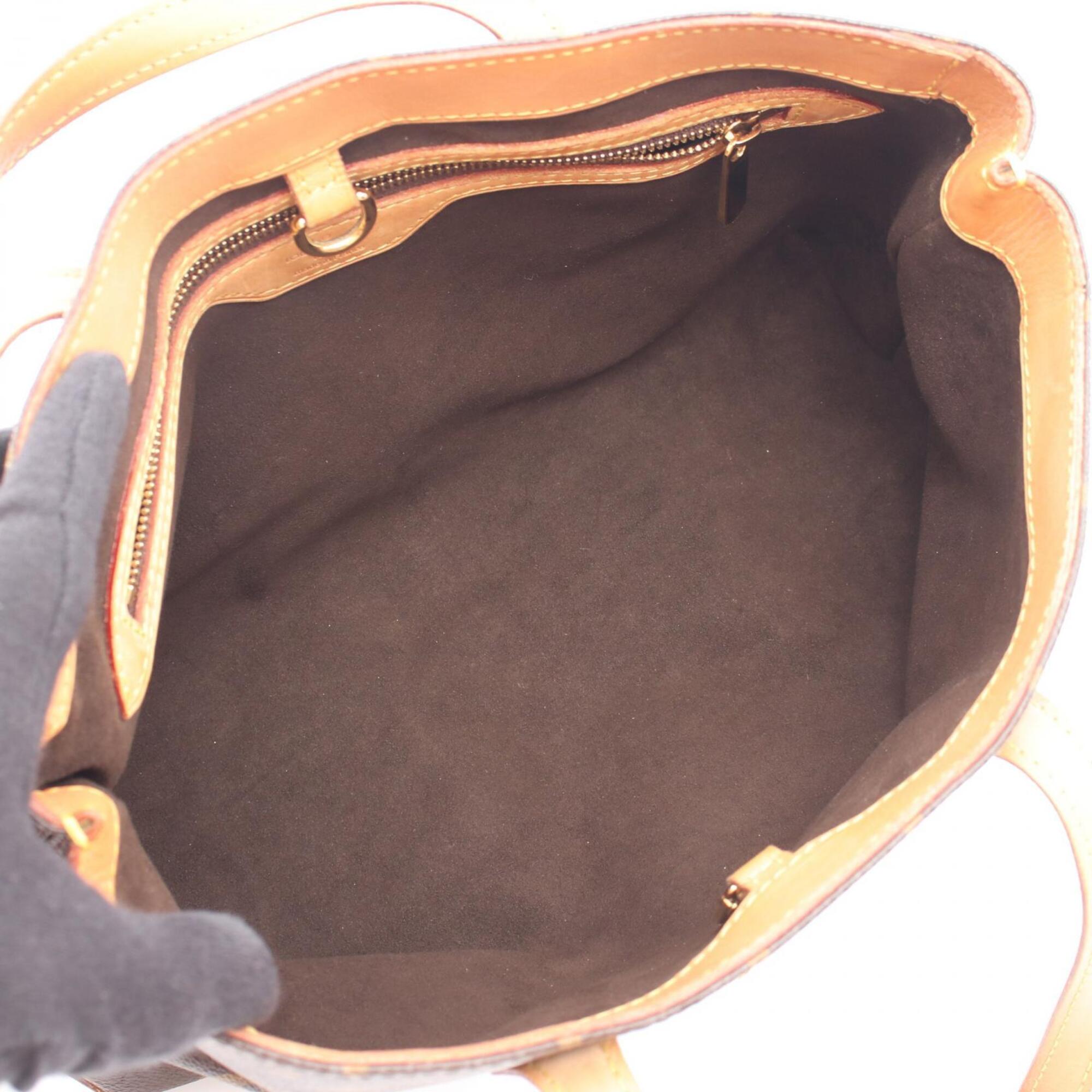 Louis Vuitton Brown Coated Canvas Pvc Monogram Leather Handbag (Pre-Owned)