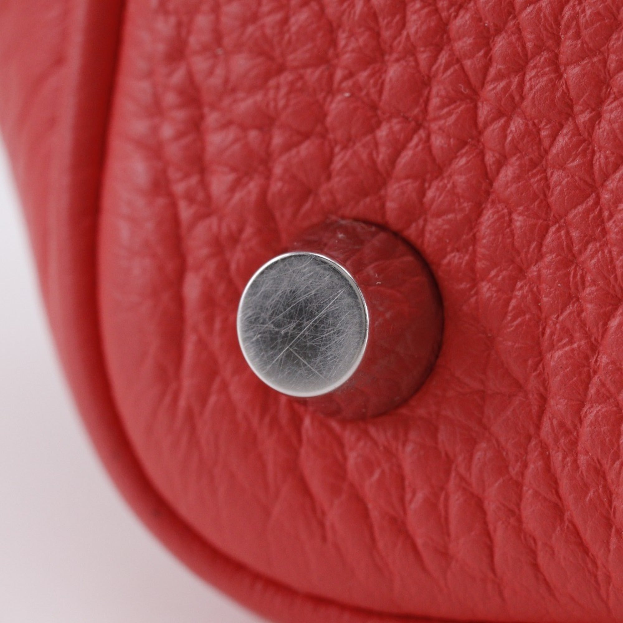 Hermes Picotin Pink Taurillon Clemence Leather Handbag (Pre-Owned)