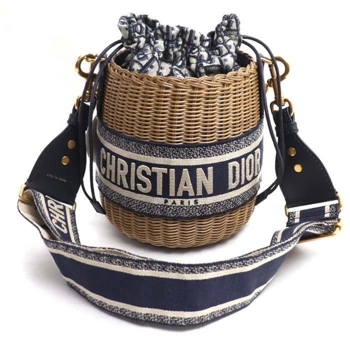 Christian Dior Jacquard Shoulder Bag (Pre-Owned)