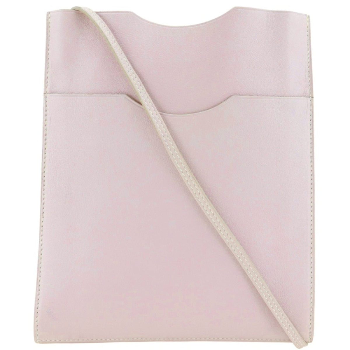 Hermes Onimaitou Pink Leather Shoulder Bag (Pre-Owned)