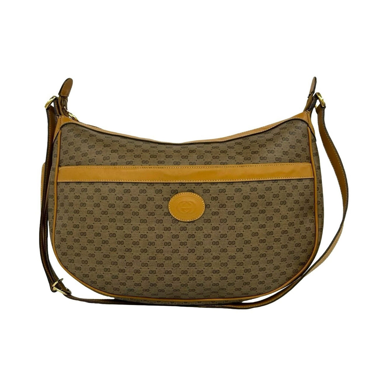 Gucci Brown Pvc Leather Pochette Shoulder Bag (Pre-Owned)