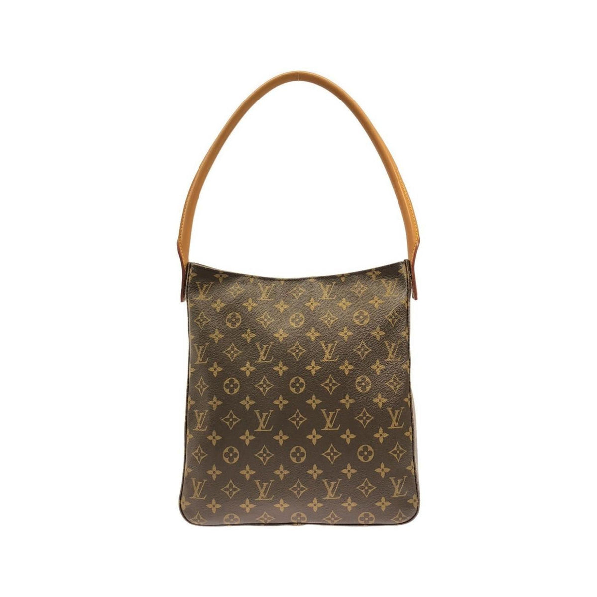 Louis Vuitton Monogram Marron Coated Canvas Shoulder Bag (Pre-Owned)