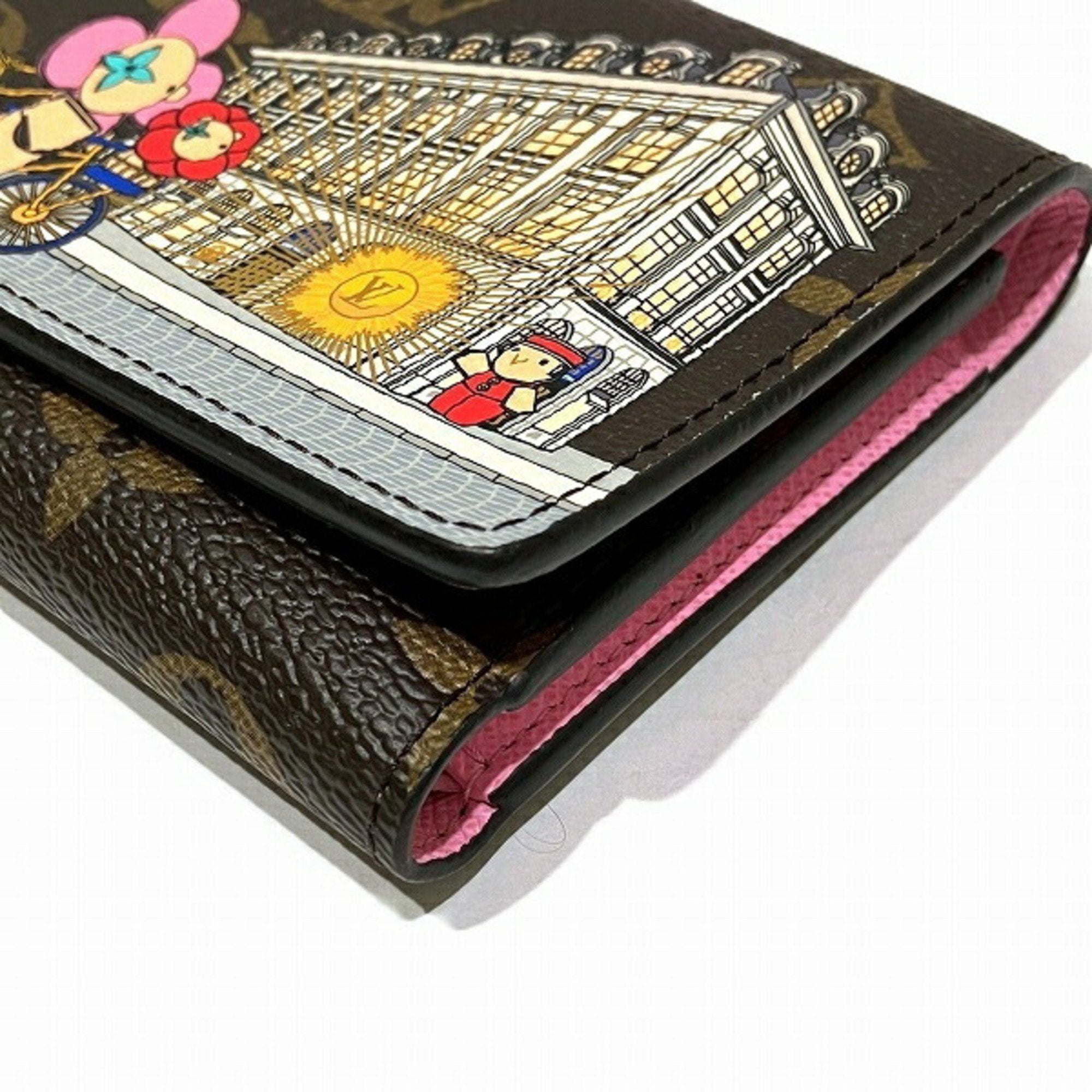 Louis Vuitton Monogram Brown Galle Monogram Pink Monogram Coin Purse/Coin Case