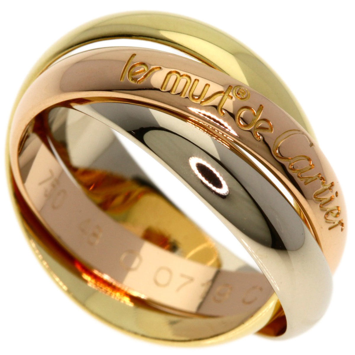 Cartier Trinity Yellow Gold (18K) Pink Gold (18K) White Gold (18K) Band Ring (Pre-Owned)