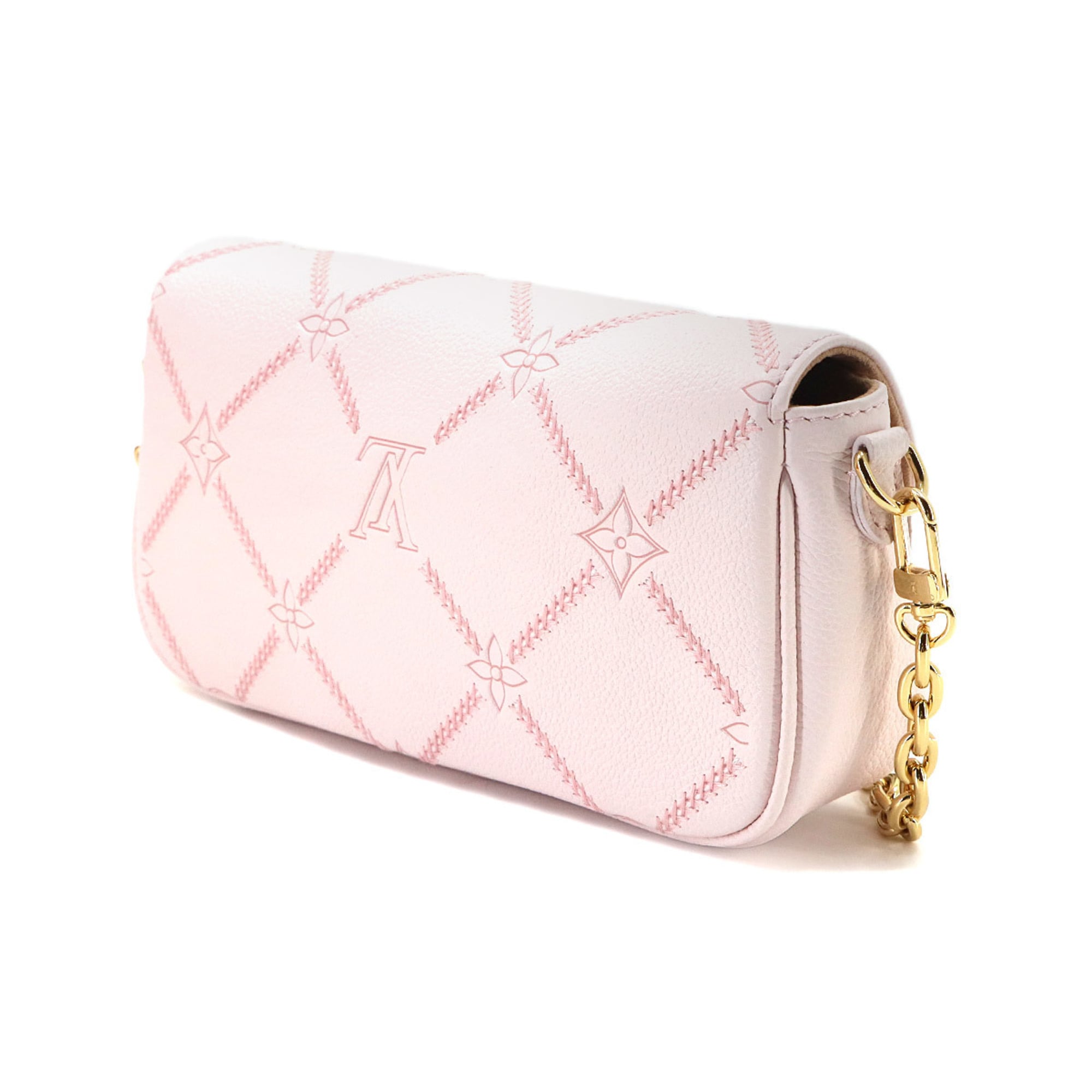 Louis Vuitton Pink Monogram Empreinte Leather Shoulder Bag (Pre-Owned)
