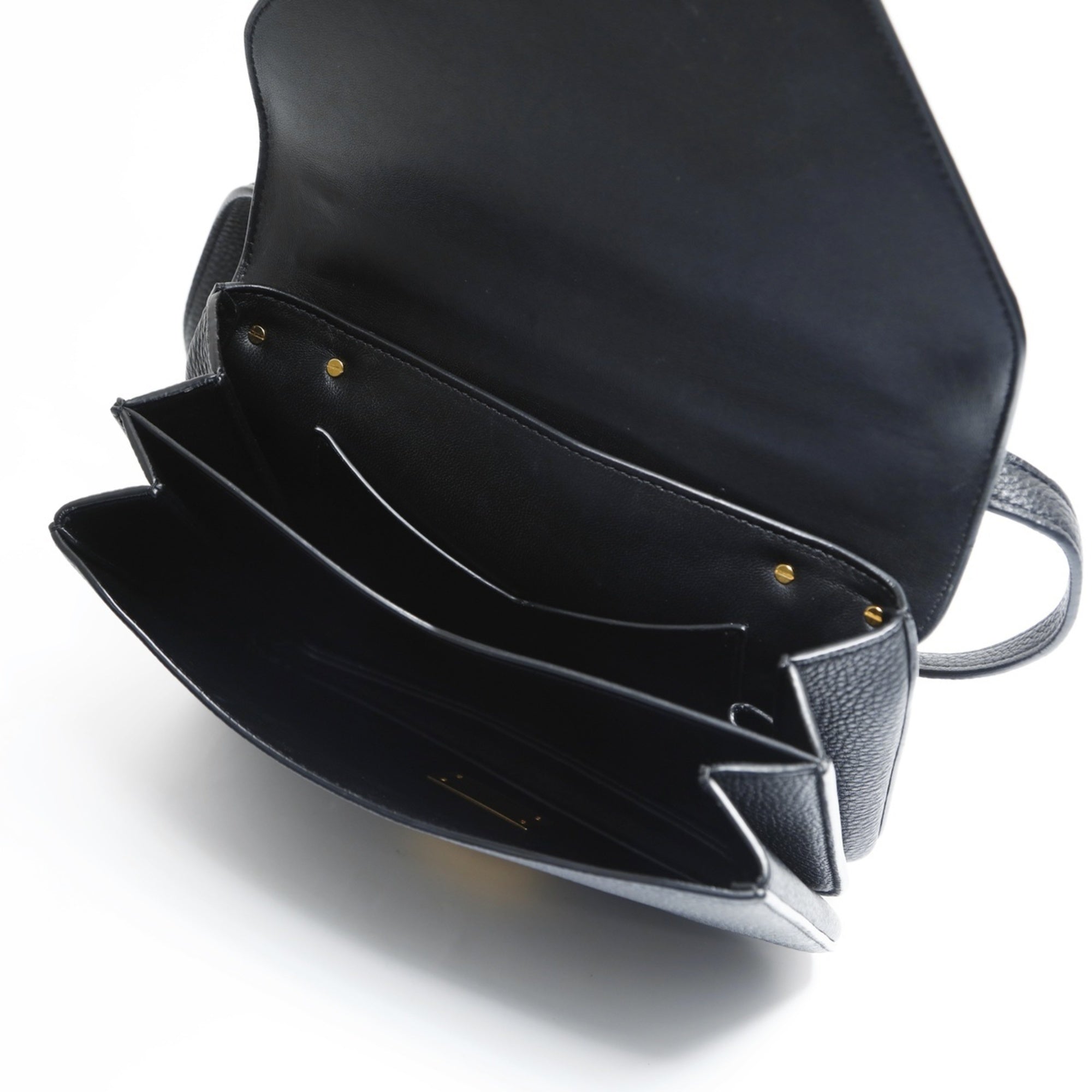 Bottega Veneta Black Leather Shoulder Bag (Pre-Owned)
