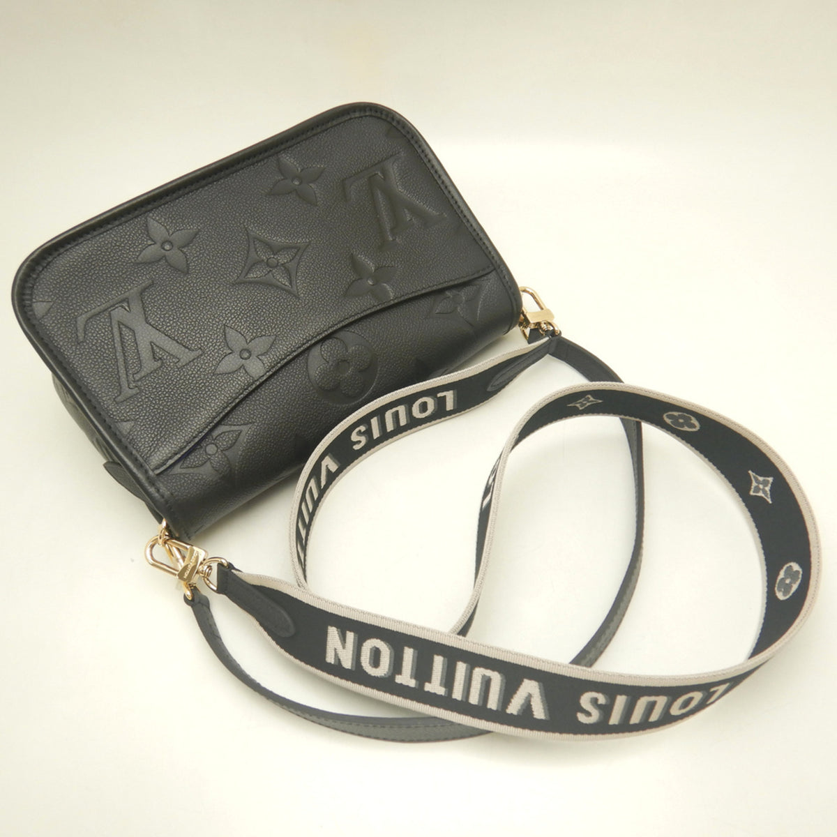 Louis Vuitton Monogram Empreinte Noir Leather Shoulder Bag (Pre-Owned)