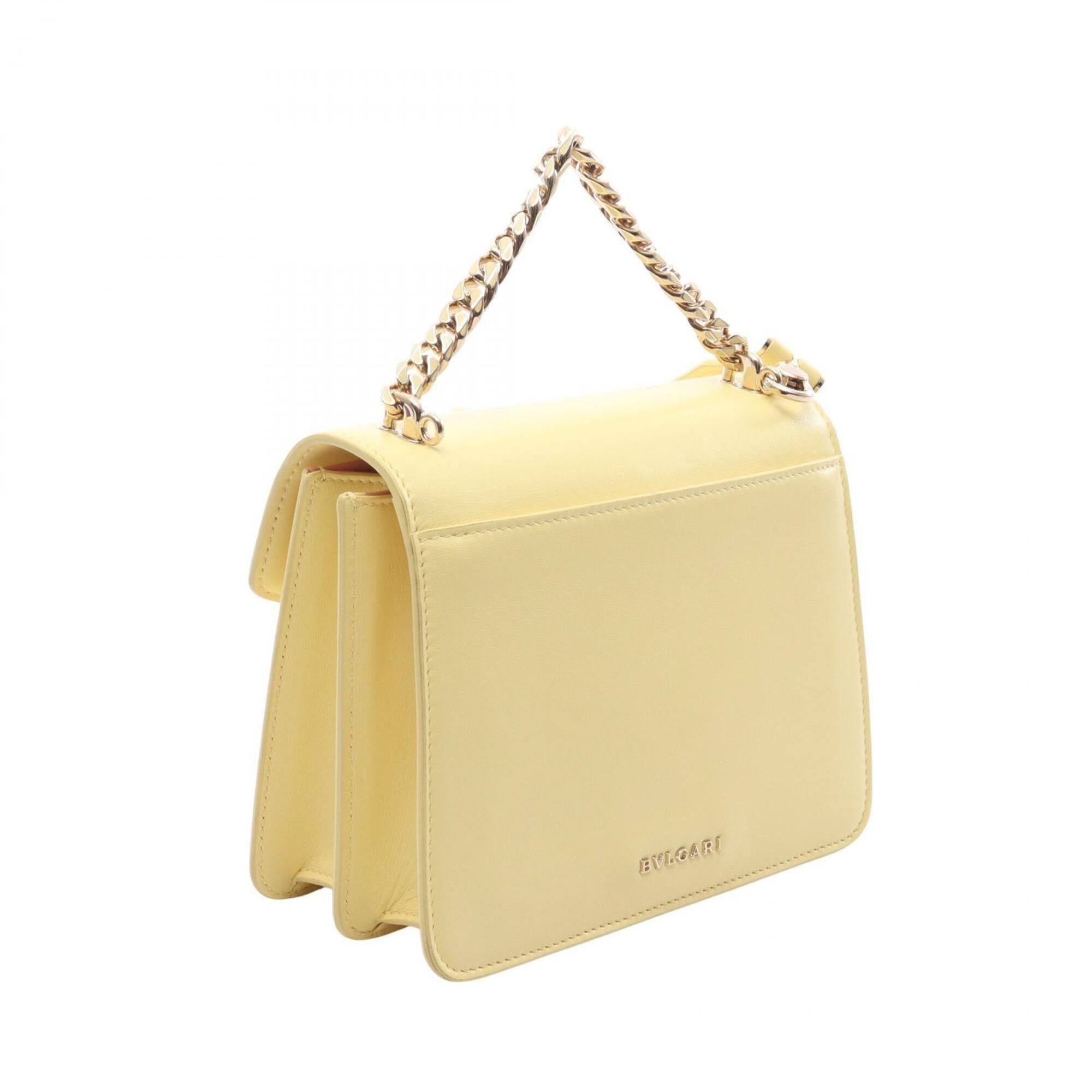 Bvlgari Yellow Leather Handbag (Pre-Owned)