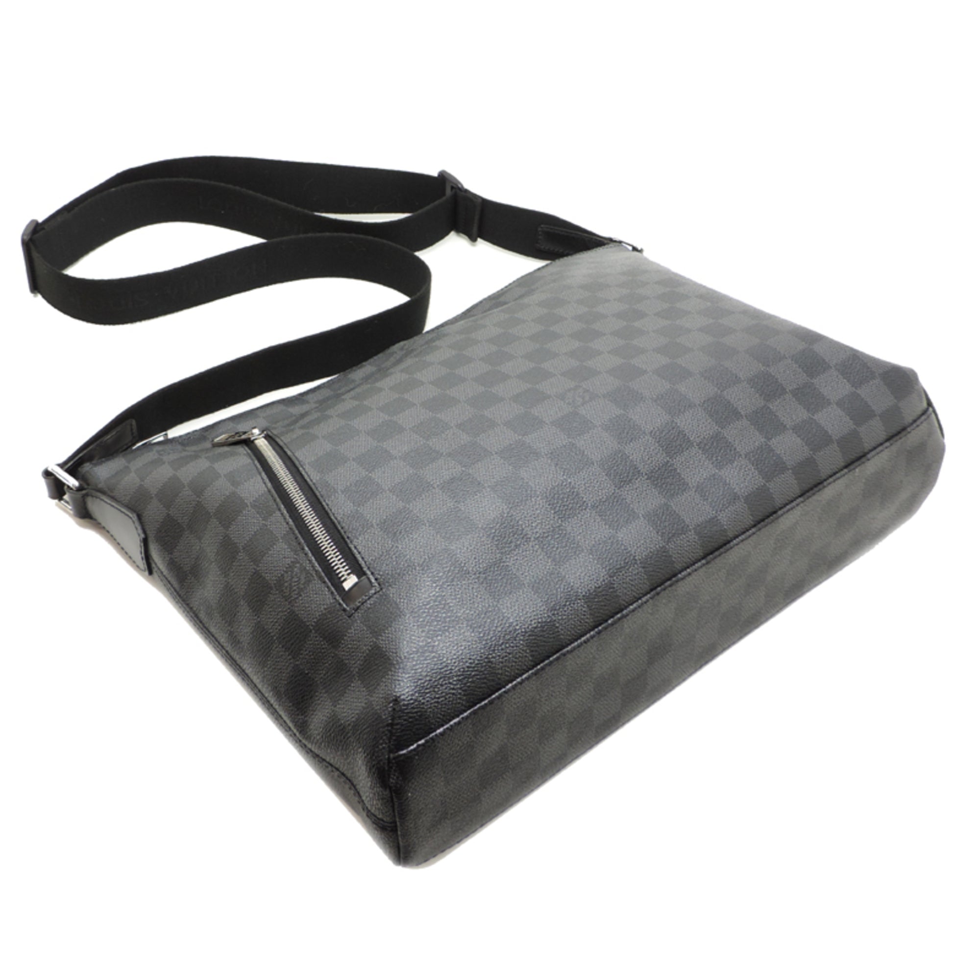 Louis Vuitton Black Damier Graphite Shoulder Bag (Pre-Owned)