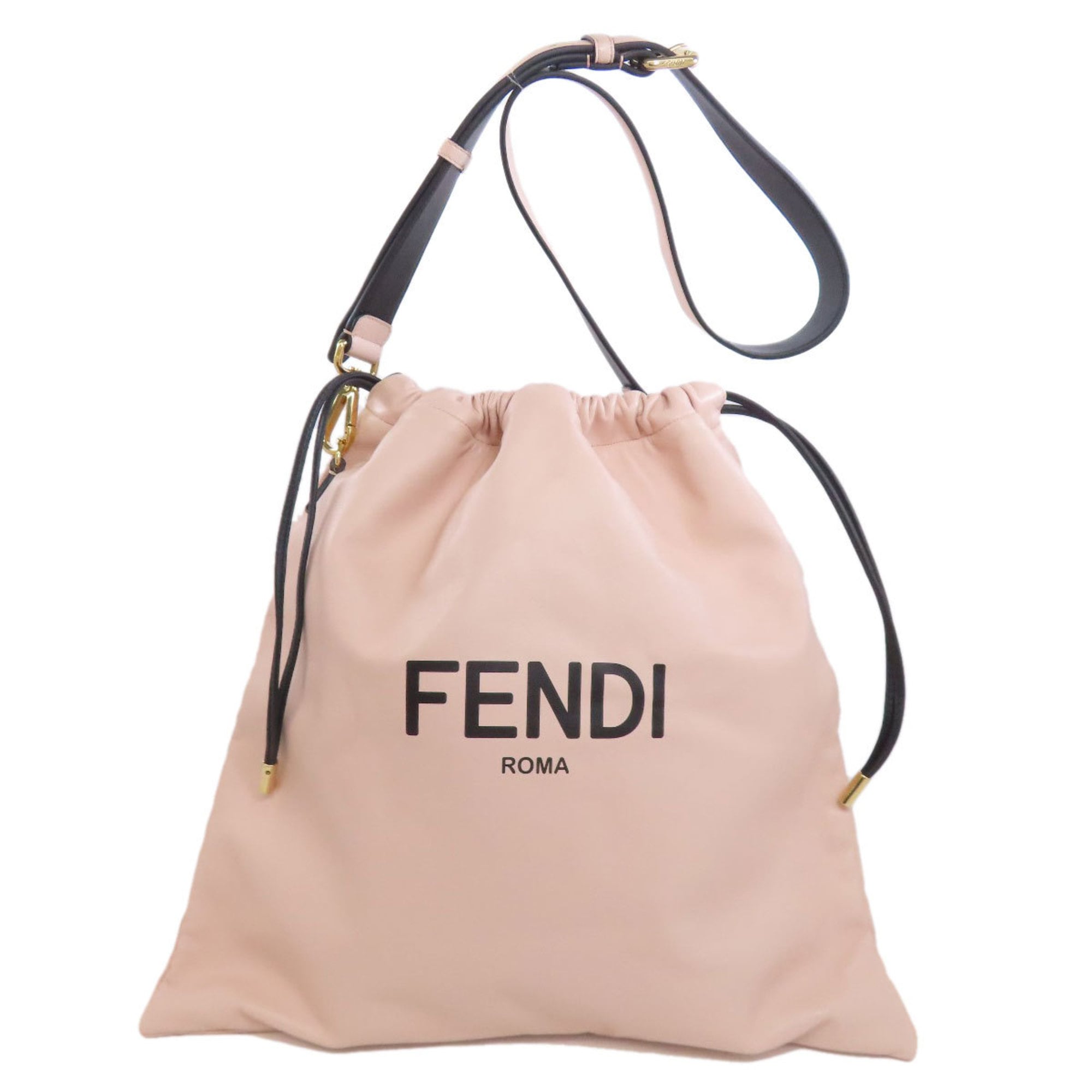 Fendi Pink Leather Shoulder Bag (Pre-Owned)